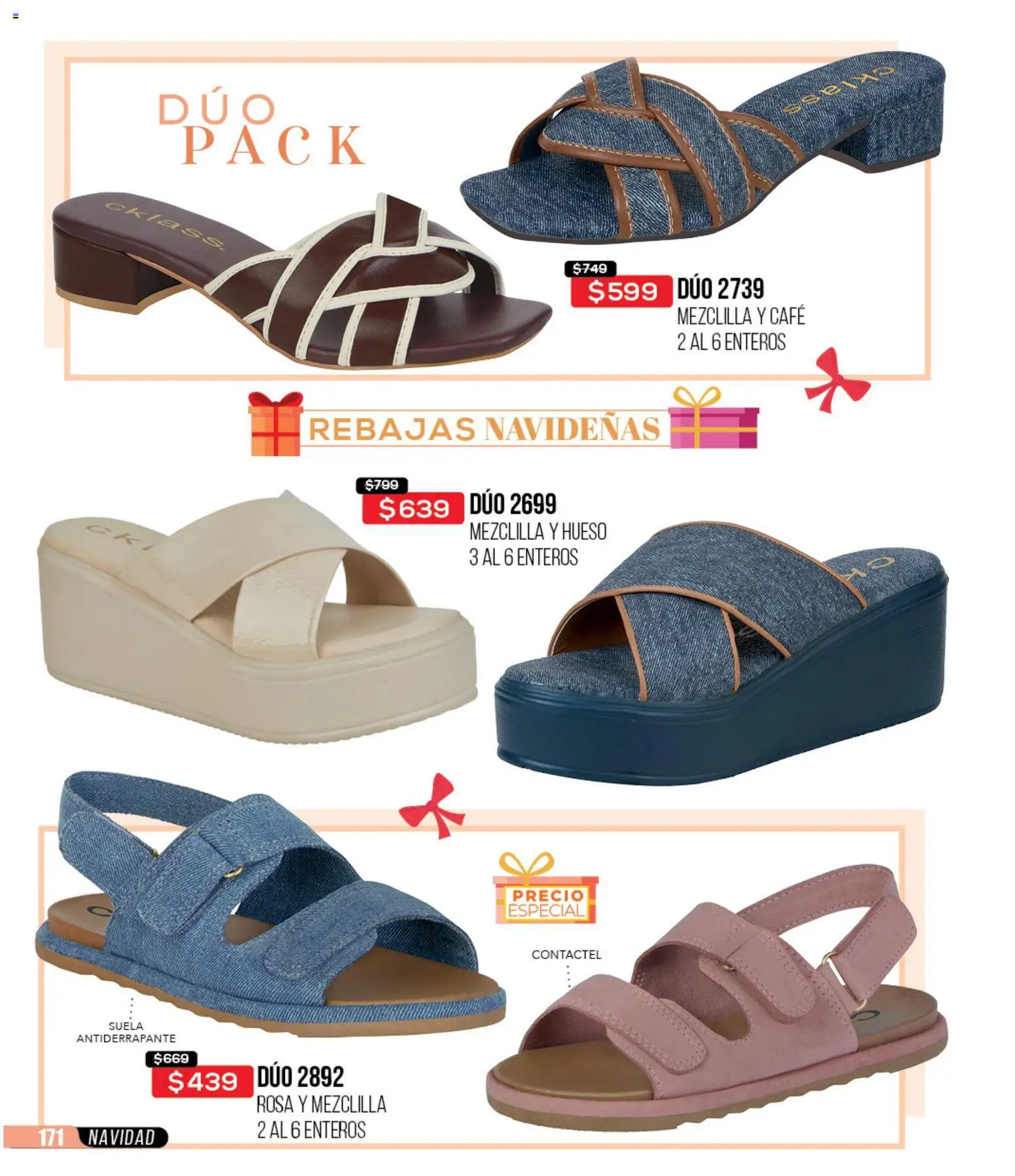 Nuevas ofertas de Cklass válidas en toda la República Mexicana desde el 30.11.2025. ¡Encuentra las mejores ofertas en Cklass catálogo Rebajas Navideñas Ropa! | Página: 429 | Productos: Café