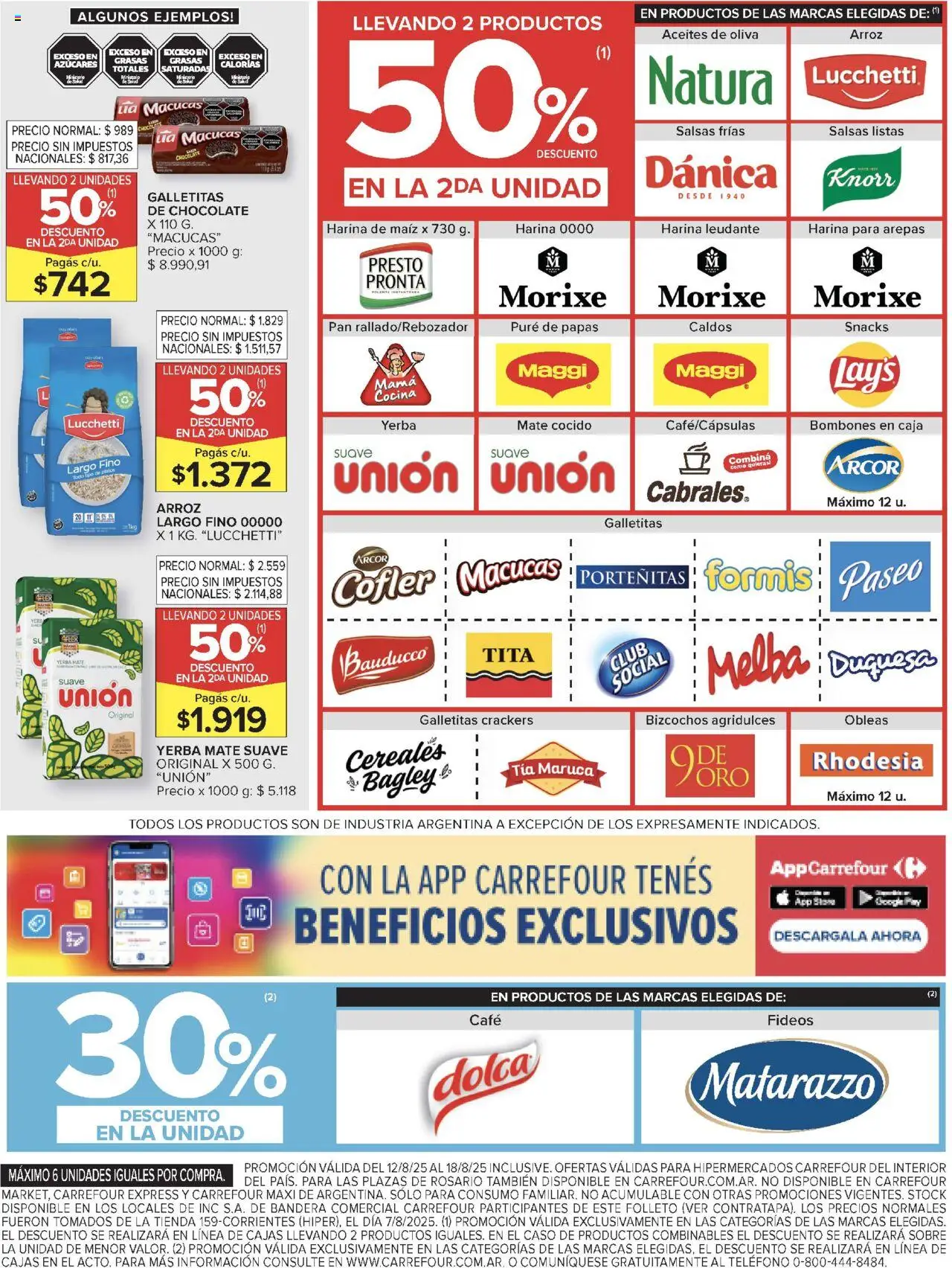 Carrefour ofertas - Salta │ válido desde el 12.08.2025 | Página: 5 | Productos: Sobre, Rosario, Bombones, Arroz