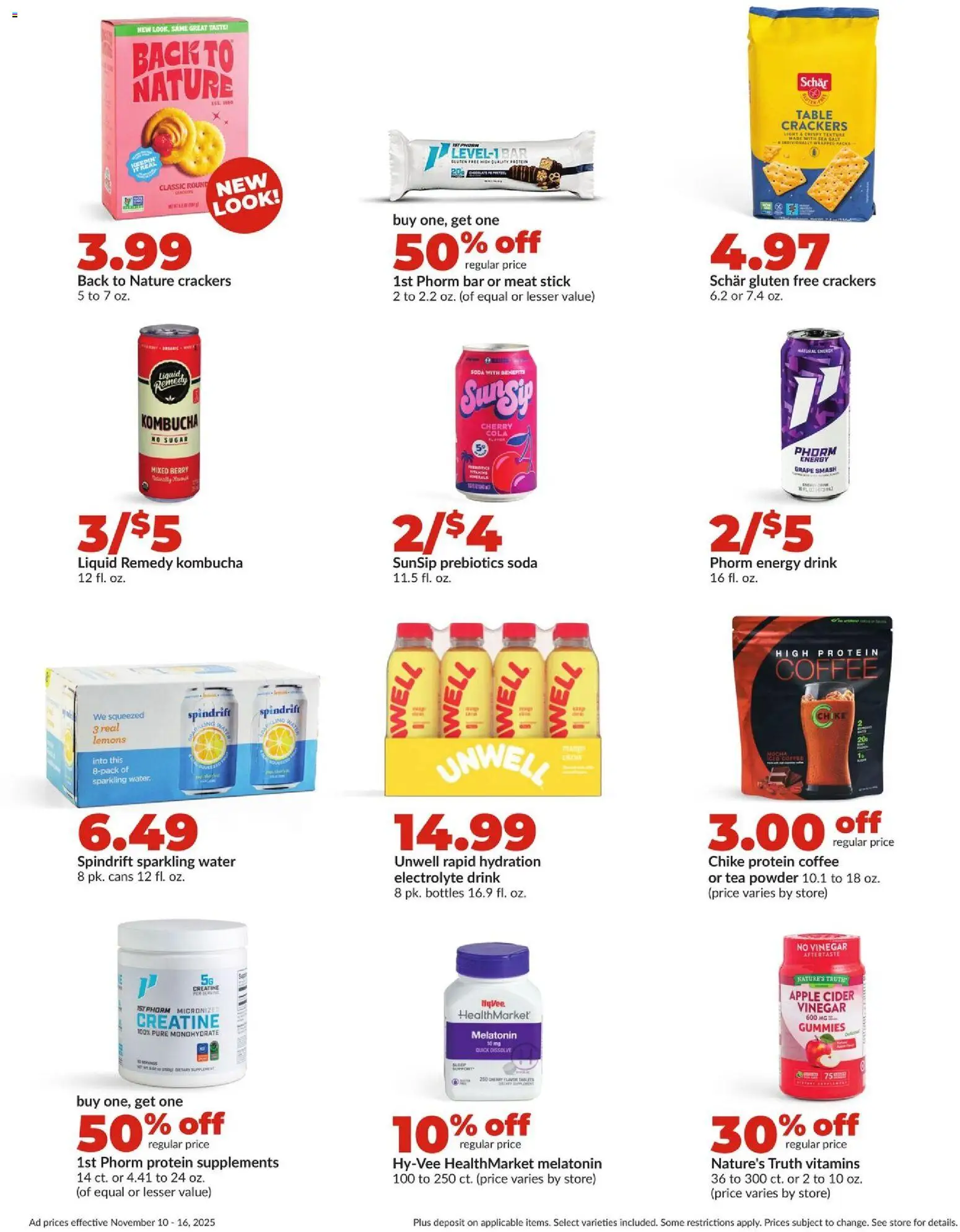 HyVee Weekly Ad - valid from 10.11.2025 | Page: 39 | Products: Vinegar, Table, Salt, Sugar