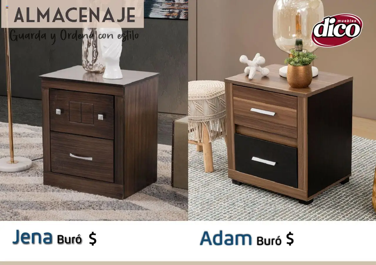Nuevas ofertas de Muebles Dico válidas en toda la República Mexicana desde el 12.02.2025. ¡Encuentra las mejores ofertas en Muebles Dico catálogo Almacenaje! | Página: 17 | Productos: Buró