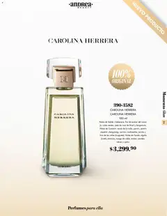 Vista previa de Andrea catálogo Momento Glam, nuevo folleto de la tienda, válido en México a partir del 26.10.2025 | Página: 7 | Productos: Eau de toilette