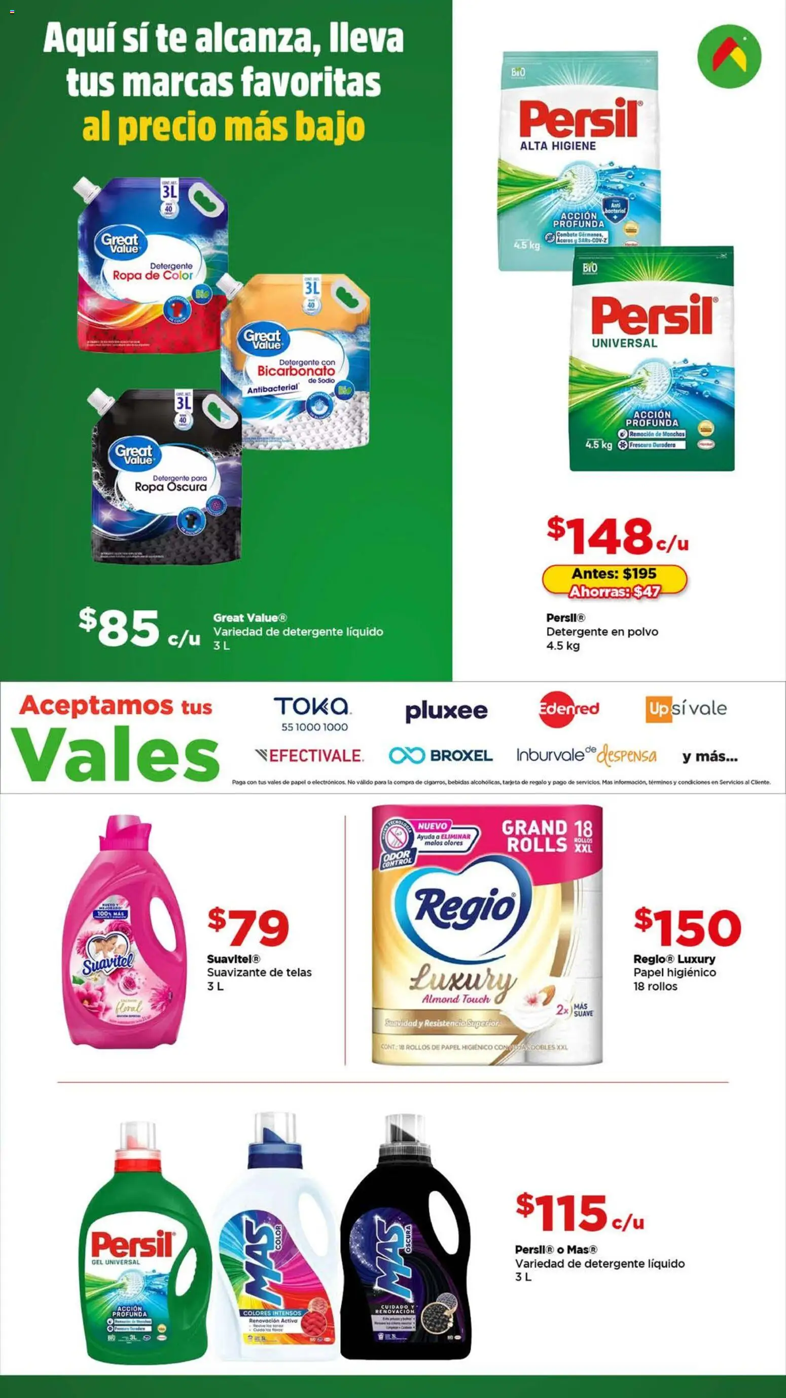 Nuevas ofertas de Bodega Aurrerá válidas en toda la República Mexicana desde el 20.11.2025. ¡Encuentra las mejores ofertas en Bodega Aurrerá folleto Todo para la limpieza ! | Página: 3 | Productos: Suavizante, Funda, Té, Polvo