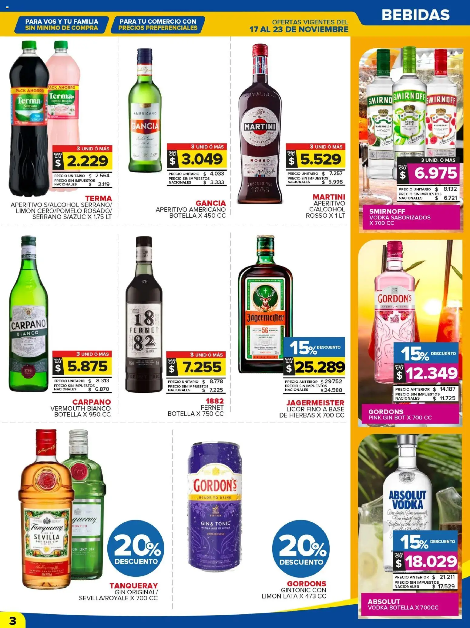 Carrefour Maxi catálogo │ válido desde el 17.11.2025 | Página: 5 | Productos: Botella, Fernet, Limón, Pomelo
