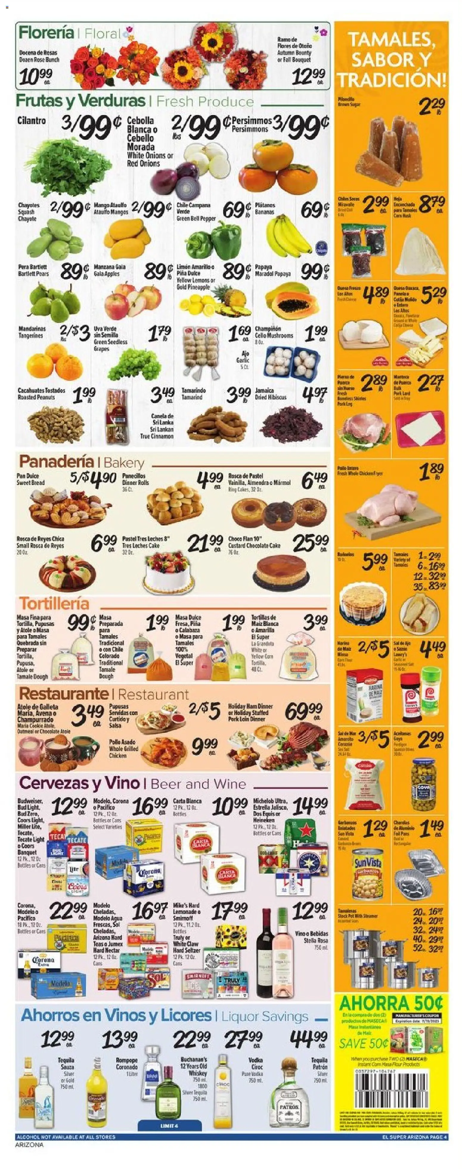 El Super Weekly Ad - AK - valid from 12.11.2025 | Page: 4 | Products: Squash, Pan, Apples, Garlic