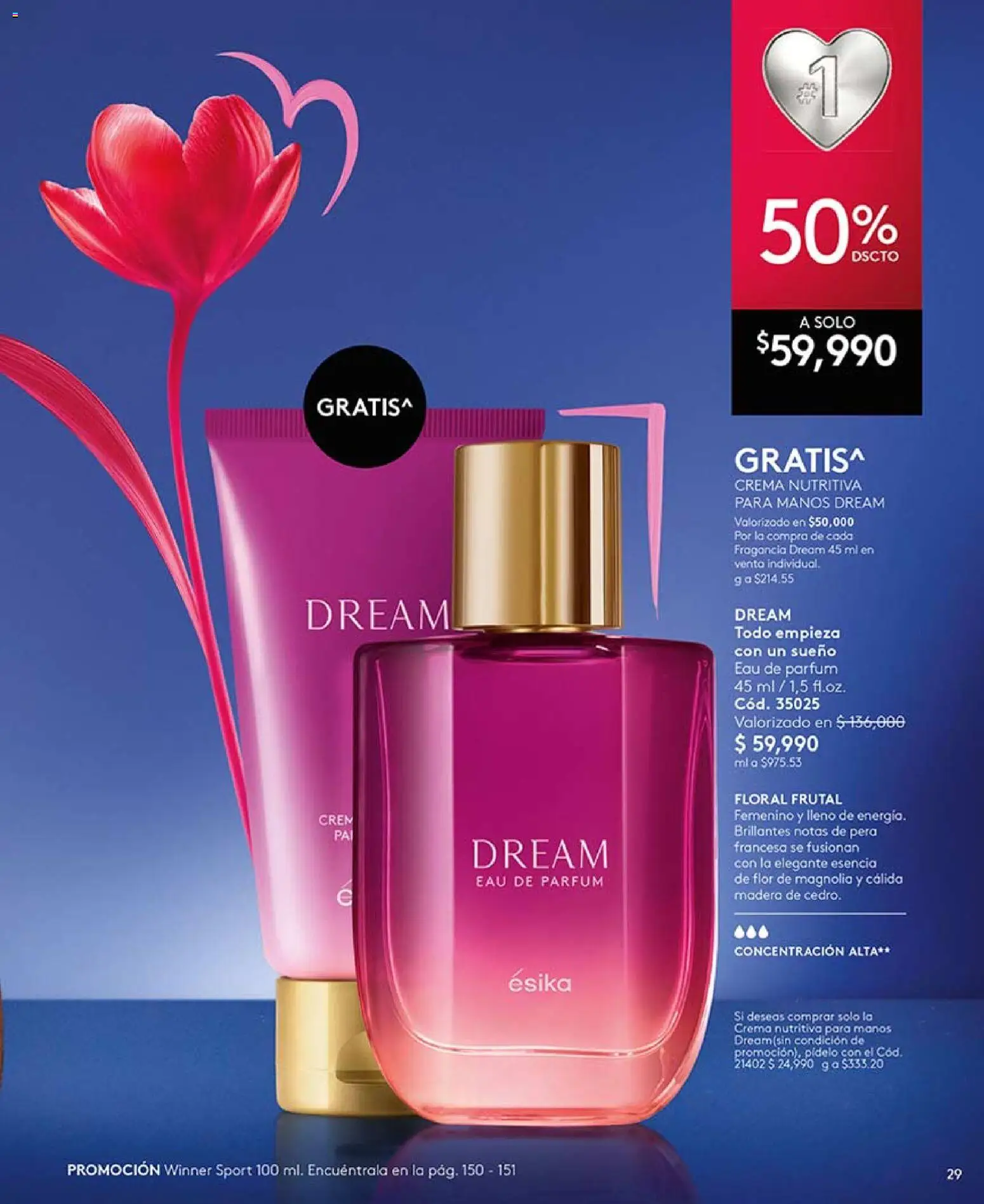 Ésika revista - valida desde el 03.04.2026 | Página: 29 | Productos: Crema, Fragancia, Pera