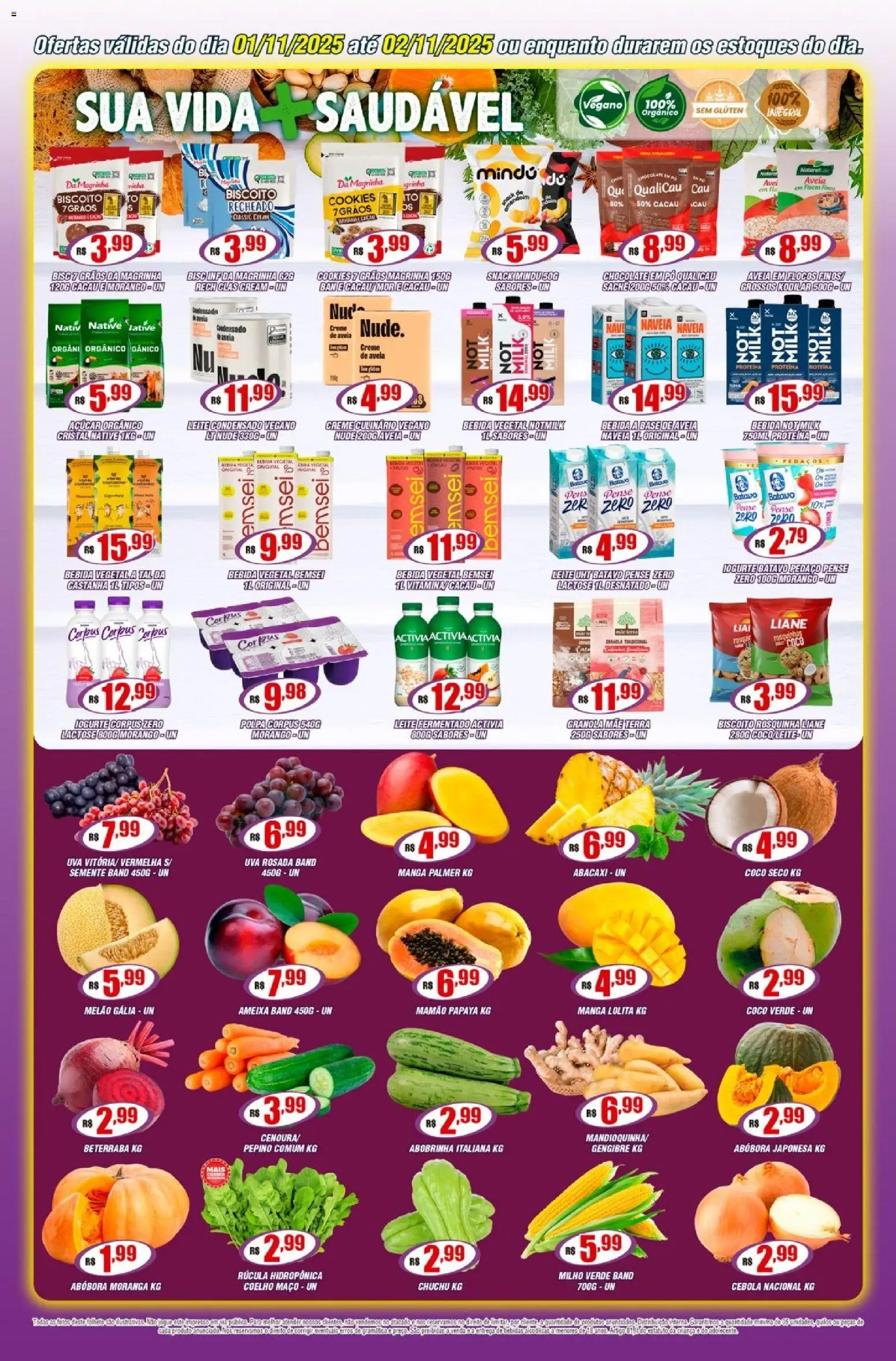 Violeta Supermercados Folheto - válido de 01.11.2025 | Página: 4 | Produtos: Chuchu, Pó, Biscoito, Açúcar