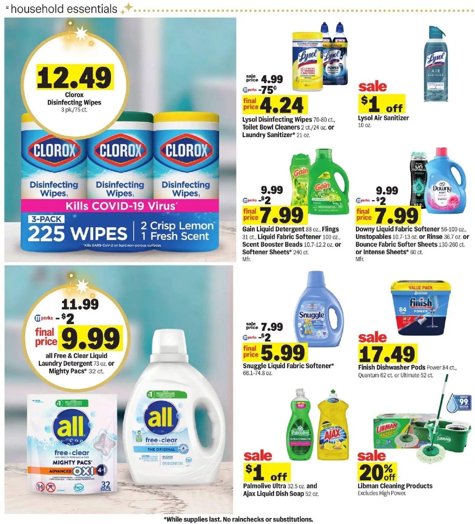 Meijer Weekly Ad - MI - valid from 26.12.2025 | Page: 23 | Products: Soap, Fabric softener, Detergent, Dishwasher