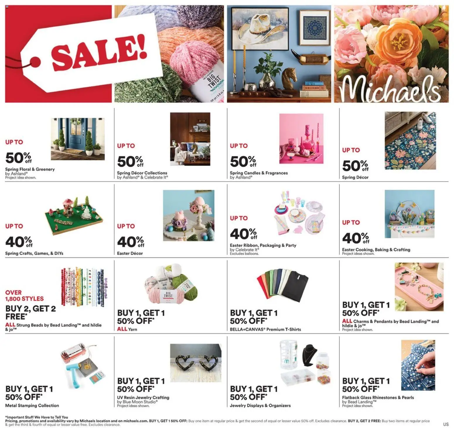 Michaels Weekly Ad - valid from 15.02.2026 | Page: 1 | Products: Yarn