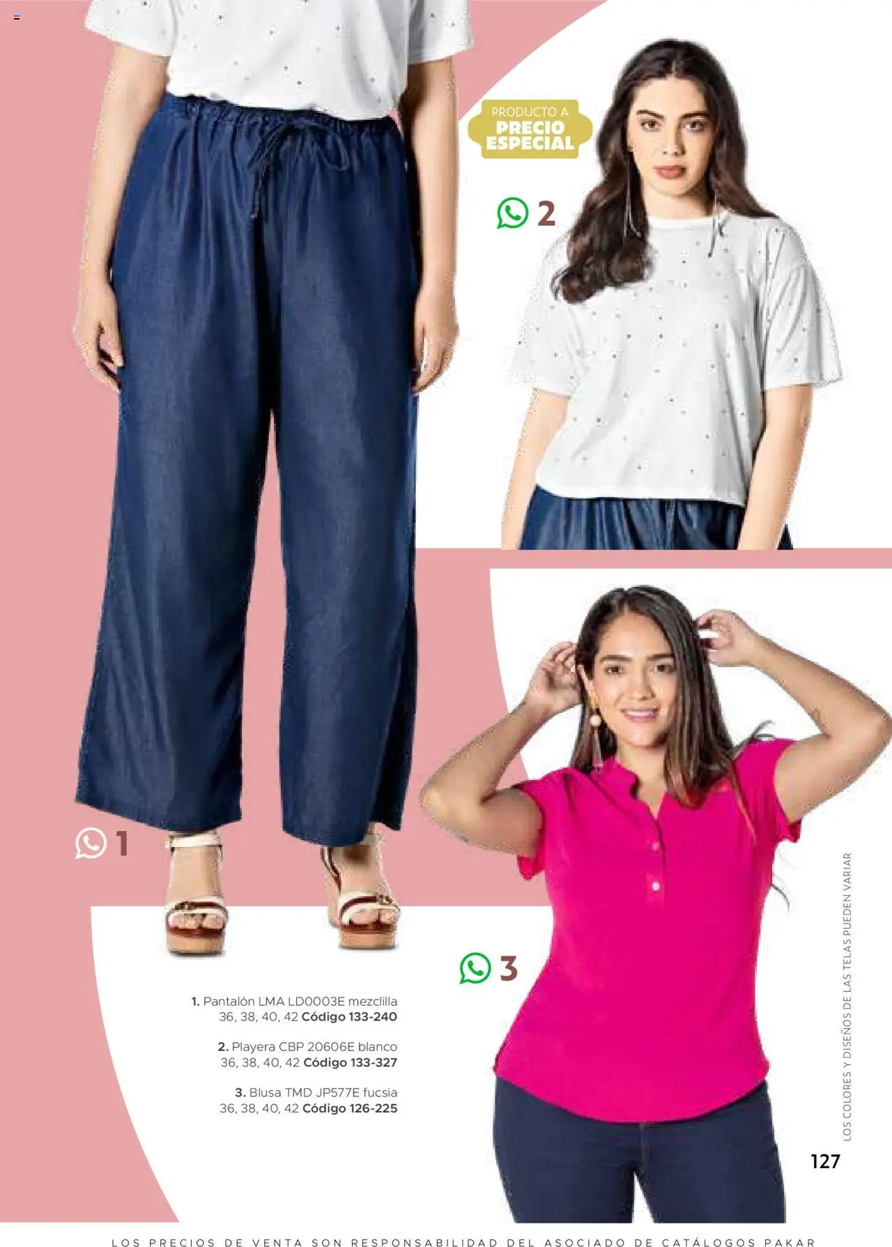 Nuevas ofertas de SC Pakar válidas en toda la República Mexicana desde el 24.07.2025. ¡Encuentra las mejores ofertas en SC Pakar Catálogo Ropa y Accesorios! | Página: 127 | Productos: Blusa, Playera