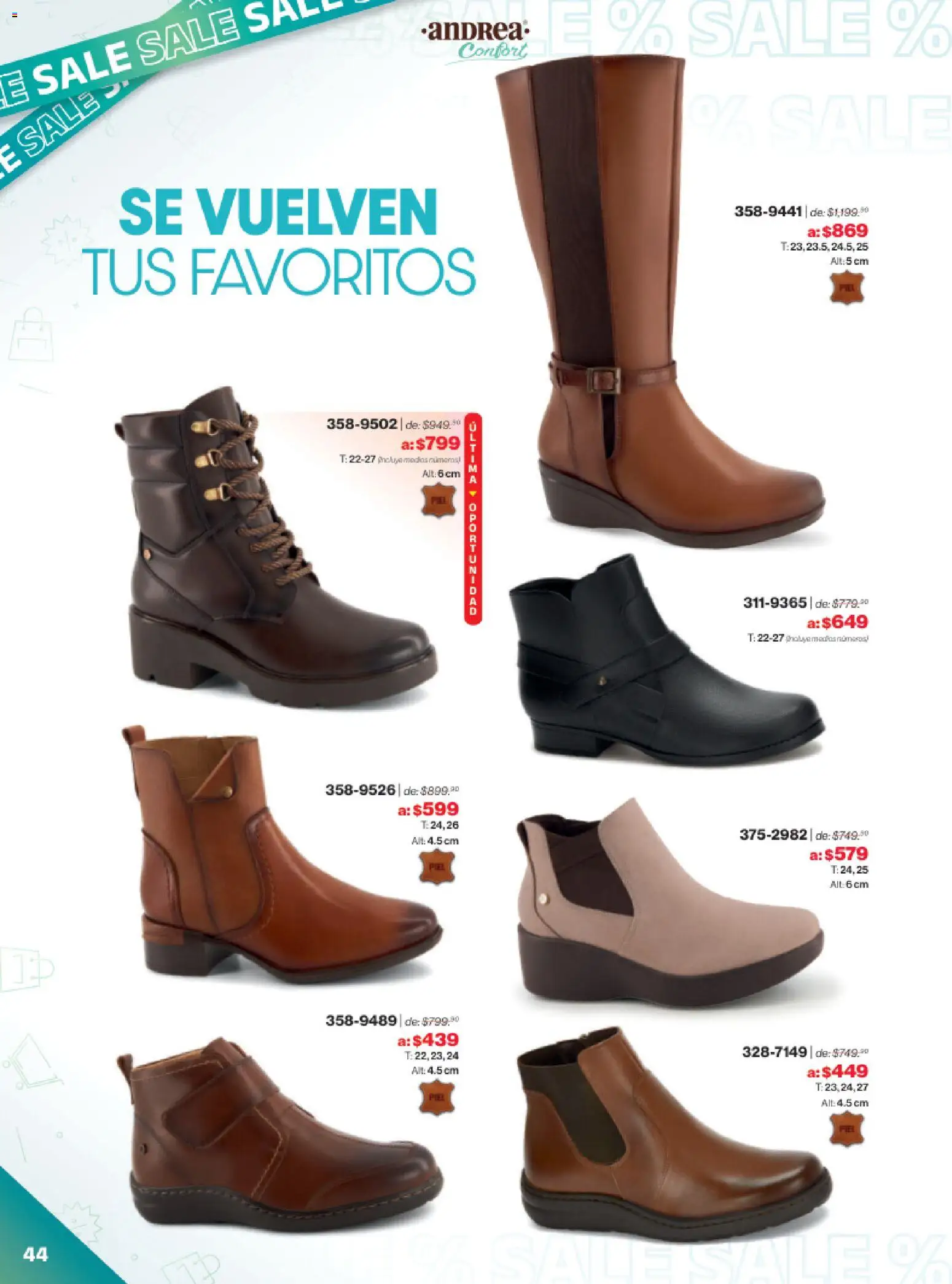 Nuevas ofertas de Andrea válidas en toda la República Mexicana desde el 21.12.2025. ¡Encuentra las mejores ofertas en Andrea catálogo Outlet! | Página: 44