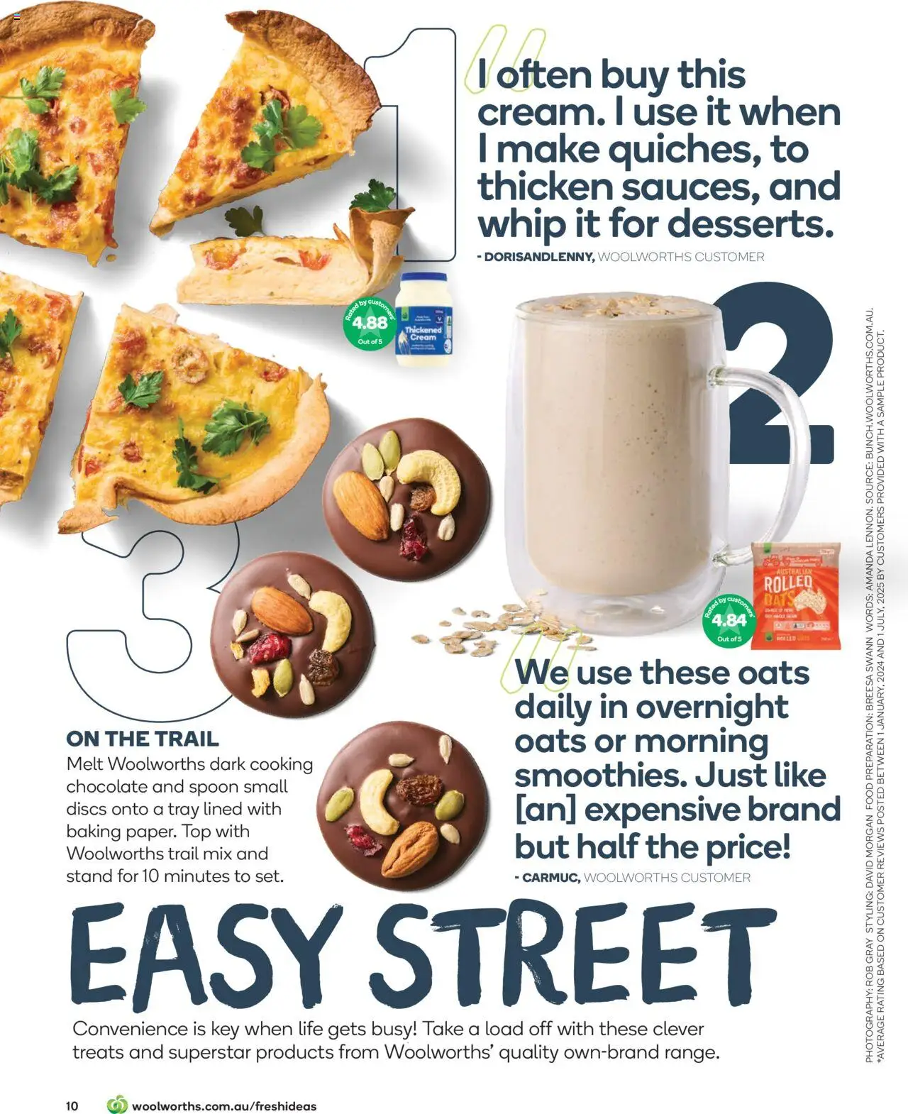 Woolworths catalogue - valid from 01.10.2025 | Page: 10 | Products: Chocolate, Oats, Cream