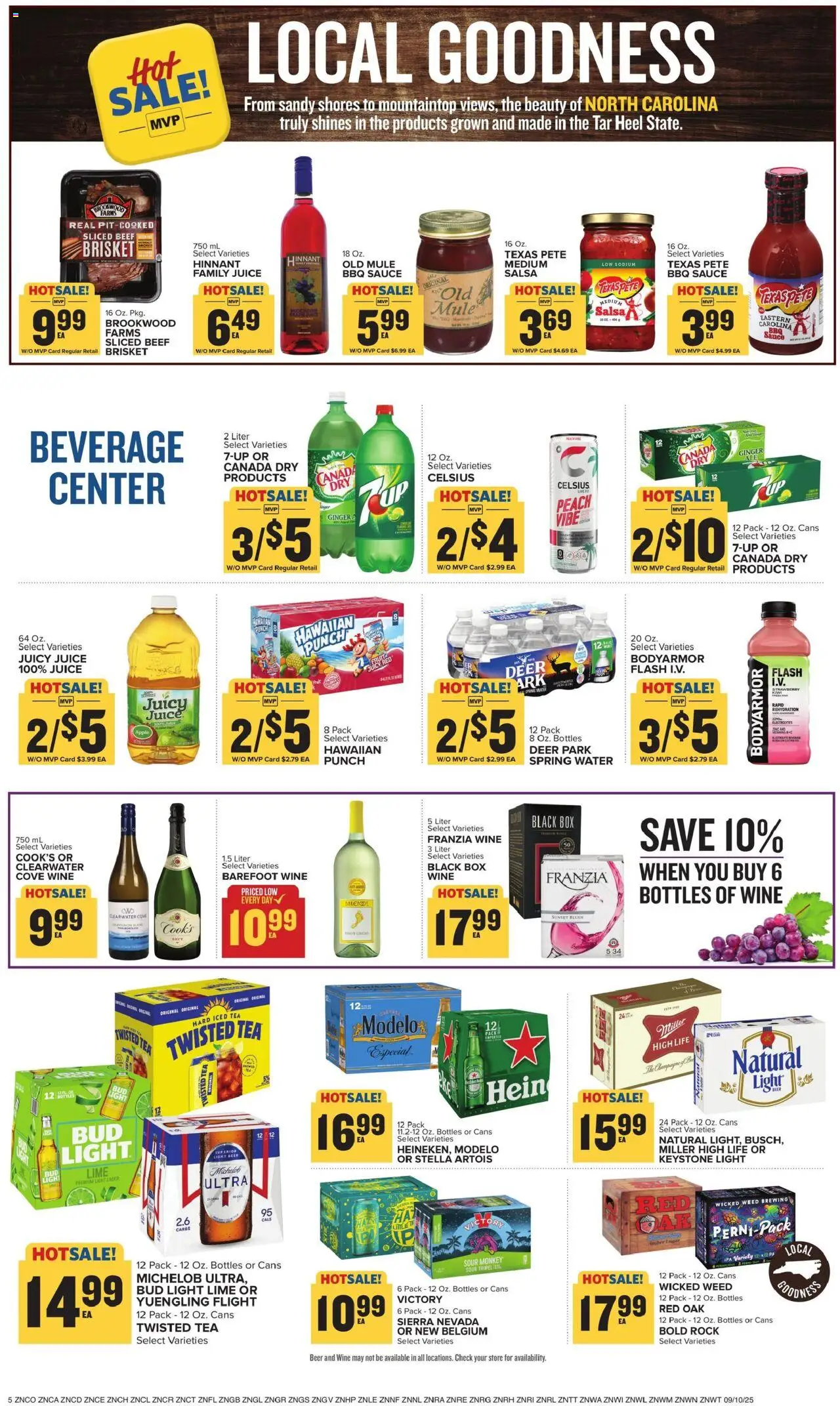 Food Lion Weekly Ad - valid from 10.09.2025 | Page: 9 | Products: Ginger, Box, Wine, Sauce