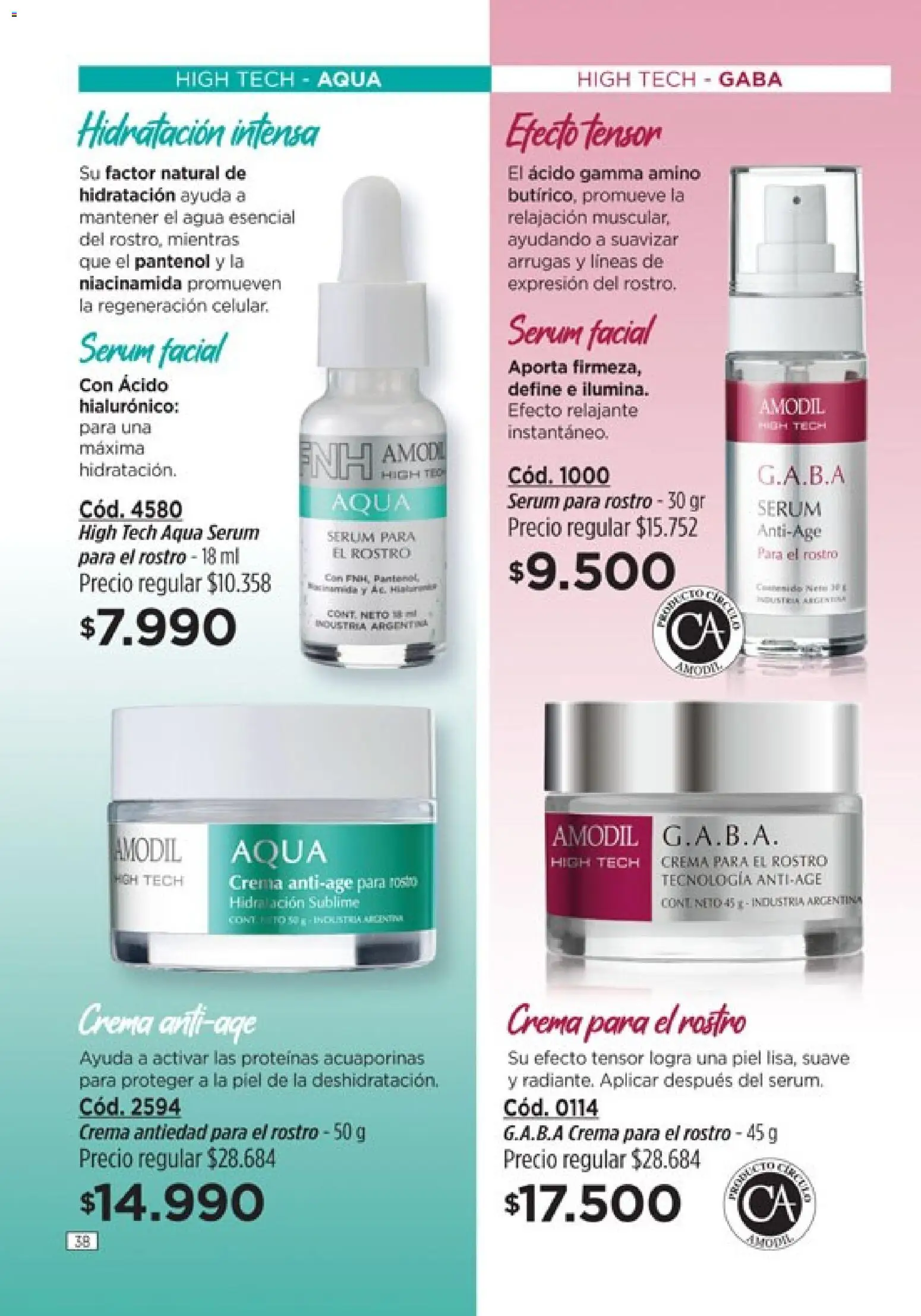 Catálogo Amodil Campaña 4 │ válido desde el 01.03.2026 | Página: 38 | Productos: Serum, Agua, Té, Crema