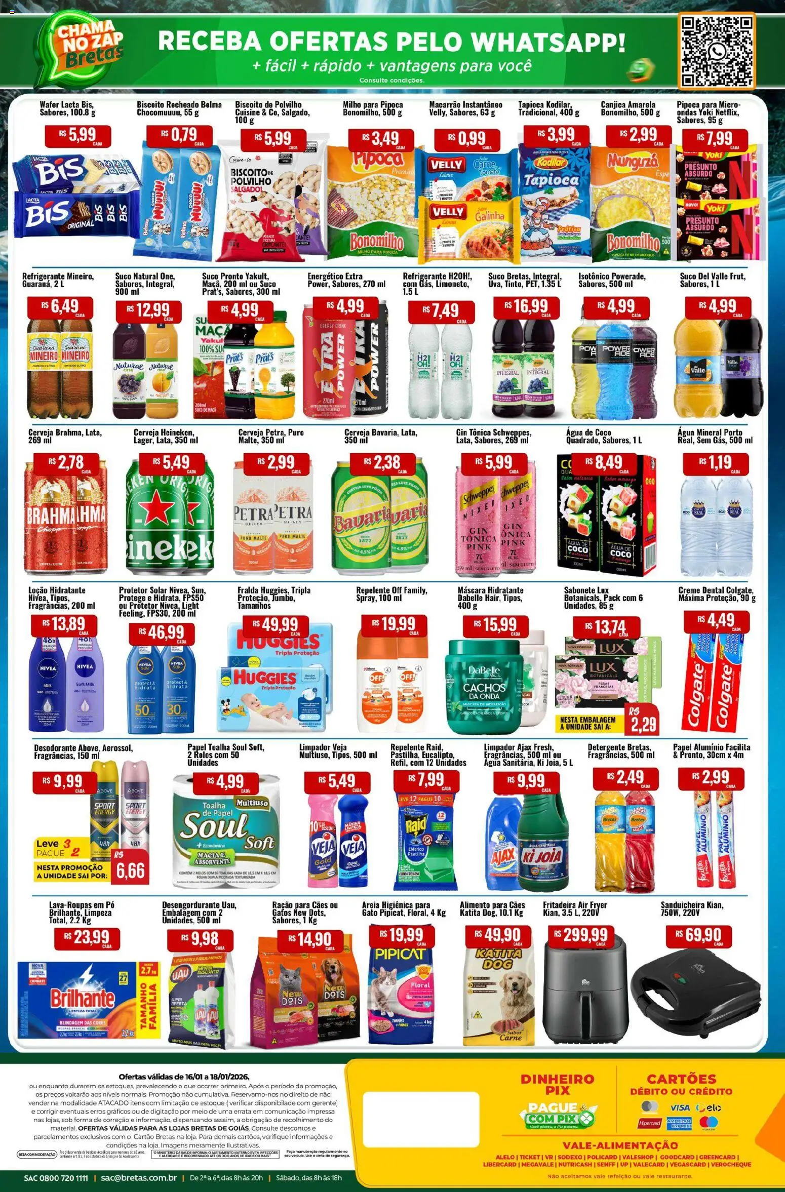 Bretas Folheto - válido de 16.01.2026 | Página: 2 | Produtos: Coco, Guaraná, Sabonete, Biscoito recheado