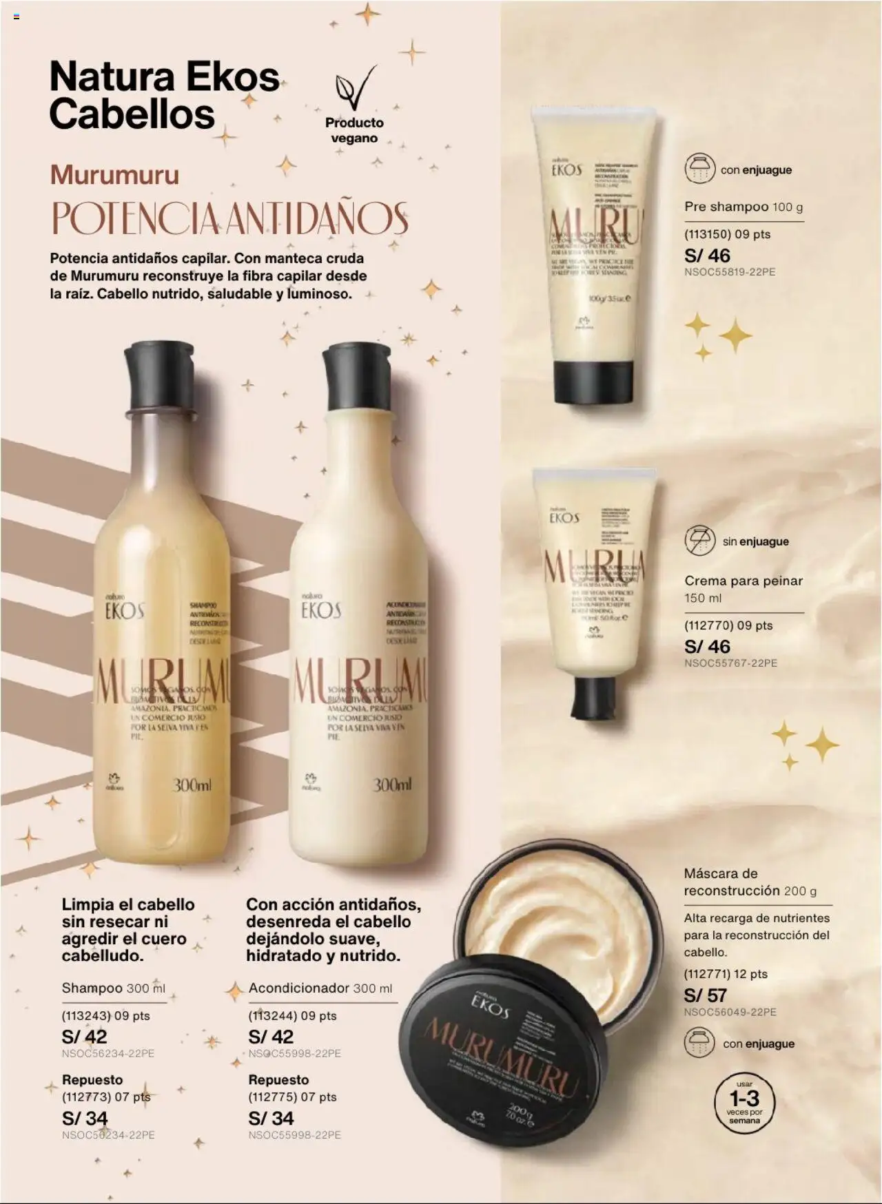 Catálogo Natura válido desde 03.10.2025 | Página: 149 | Productos: Máscara, Shampoo, Acondicionador, Crema