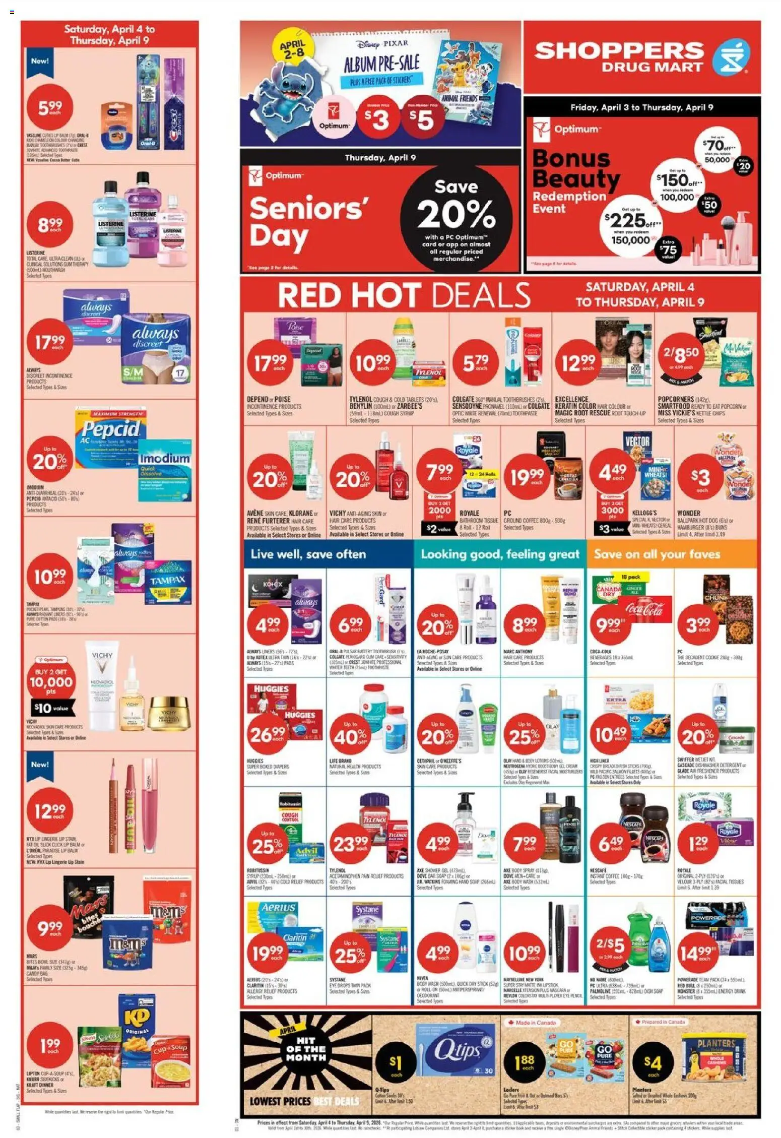 Shoppers flyer valid from 03.04.2026 | Page: 3 | Products: Bag, Kettle, Battery, Shower