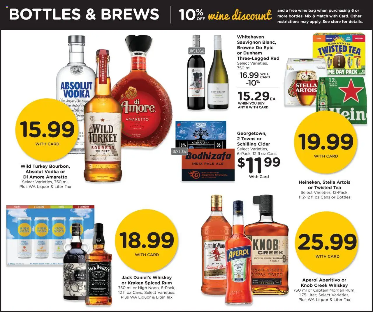 QFC Weekly Ad - valid from 22.10.2025 | Page: 11 | Products: Cider, Wine, Tea, Vodka
