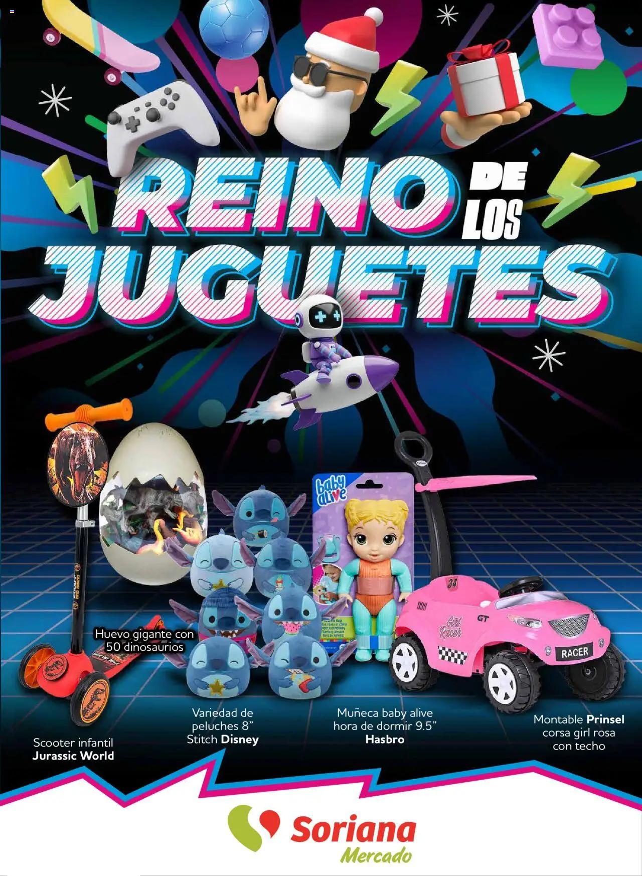 Nuevas ofertas de Soriana válidas en toda la República Mexicana desde el 09.10.2025. ¡Encuentra las mejores ofertas en Soriana - Reino de los Juguetes Mercado Nacional! | Página: 1 | Productos: Huevo, Scooter