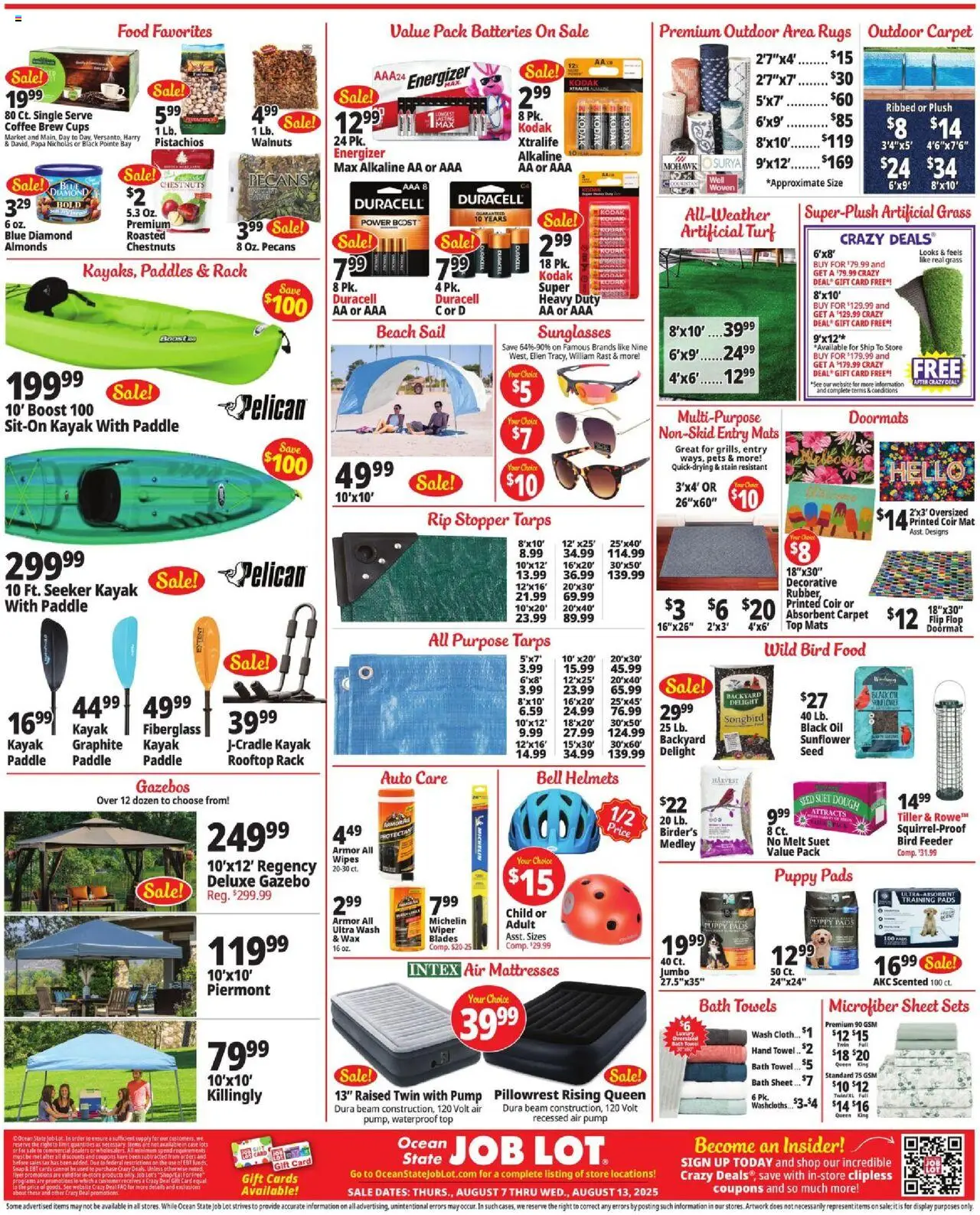 Ocean State Job Lot Weekly Ad - valid from 07.08.2025 | Page: 2 | Products: Bath, Oil, Case, Sheet