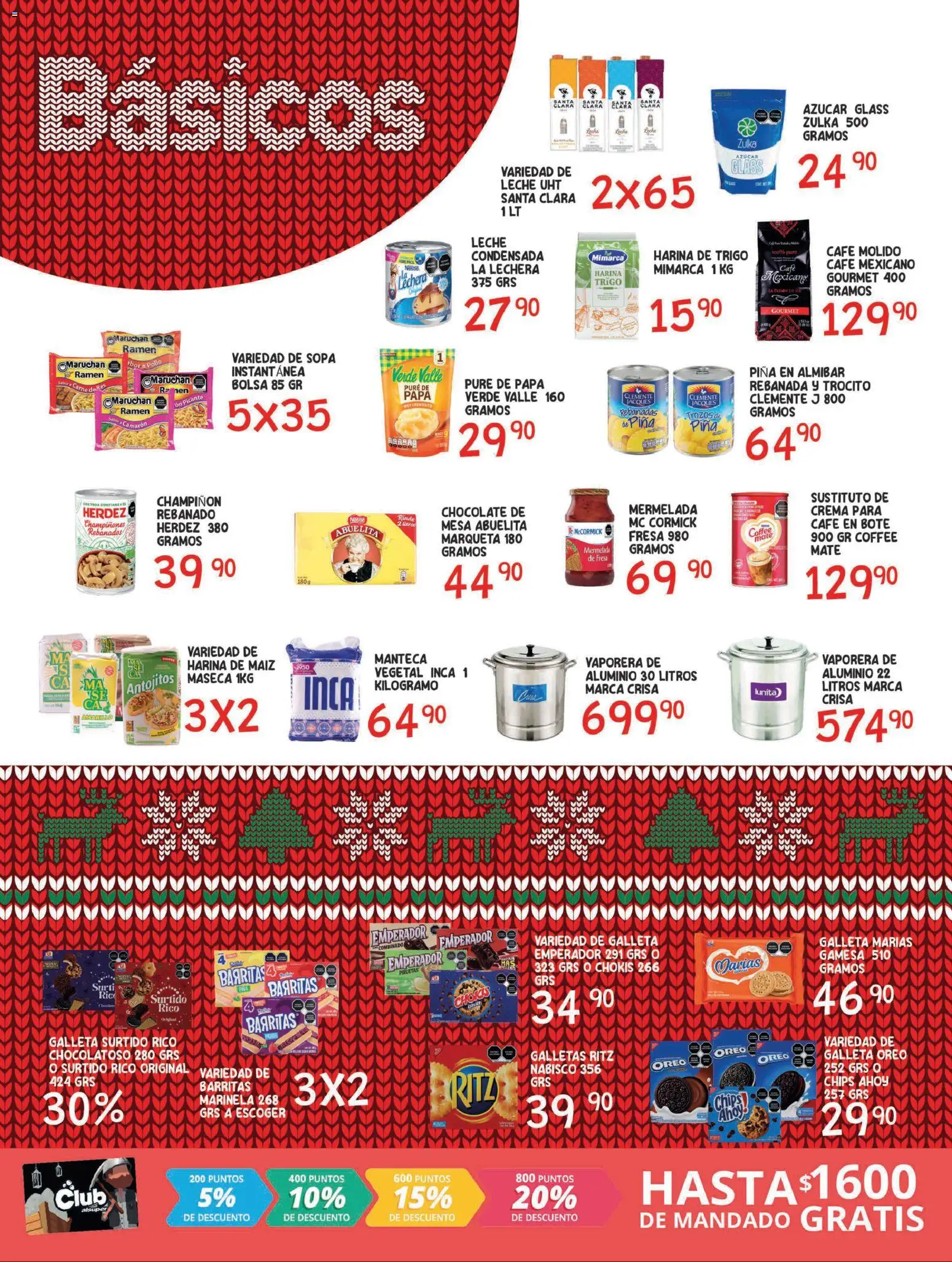 Nuevas ofertas de Alsuper válidas en toda la República Mexicana desde el 16.12.2025. ¡Encuentra las mejores ofertas en Alsuper folleto Zacatecas! | Página: 2 | Productos: Pollo, Bolsa, Piña, Mesa