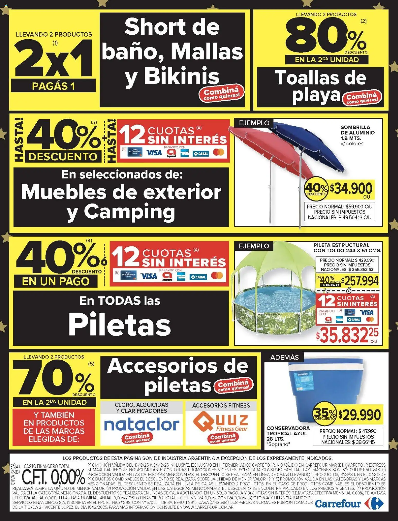 Carrefour - Hiper  │ válido desde el 19.12.2025 | Página: 8 | Productos: Conservadora, Short, Sobre, Sombrilla