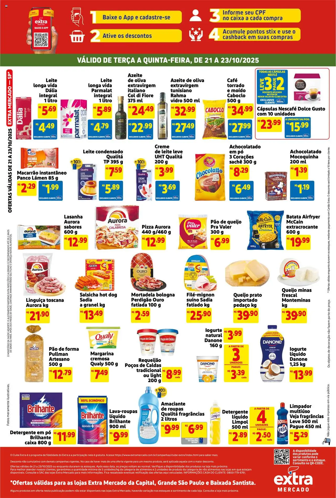 Extra Folheto - válido de 21.10.2025 | Página: 2 | Produtos: Coco, Linguiça, Batata, Requeijão