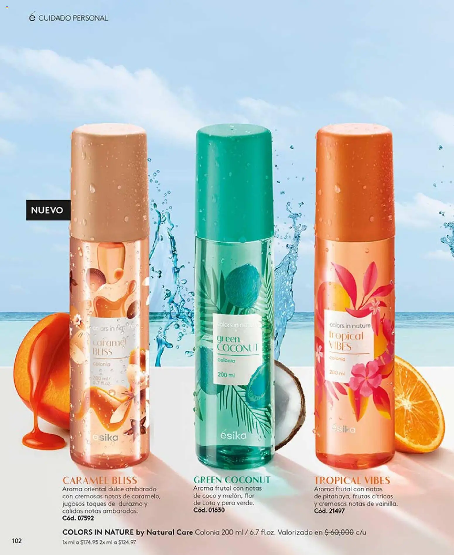 Ésika revista - valida desde el 24.04.2026 | Página: 102 | Productos: Coco, Durazno, Pera