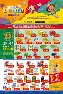 Shibata - Ofertas da semana  - Pré-Visualização do folheto da loja Shibata, válido de 07.10.2025 | Página: 1 | Produtos: Mexerica, Guaraná, Abacaxi, Batata
