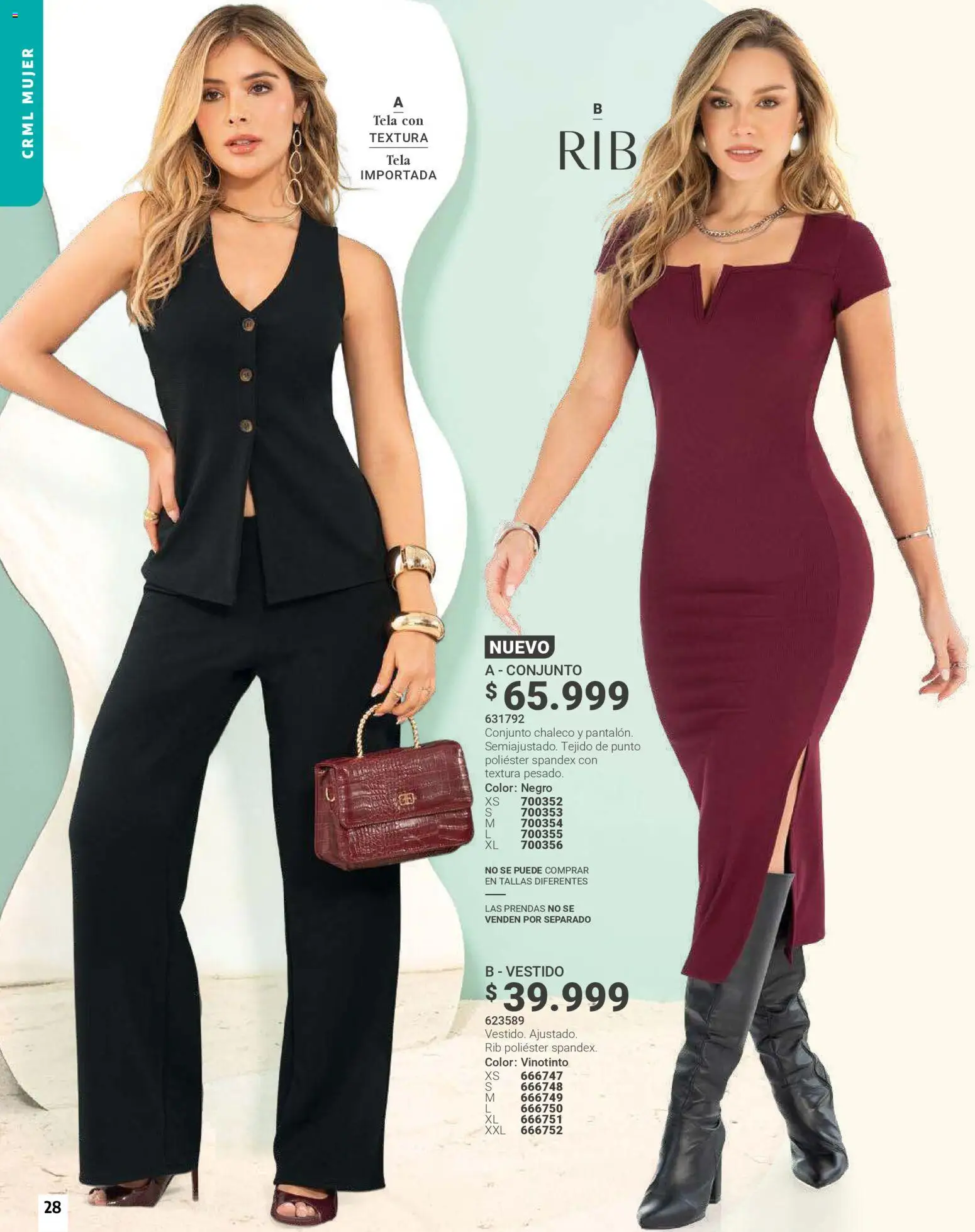 Carmel revista - valida desde el 01.03.2026 | Página: 28 | Productos: Vestido, Conjunto, Chaleco