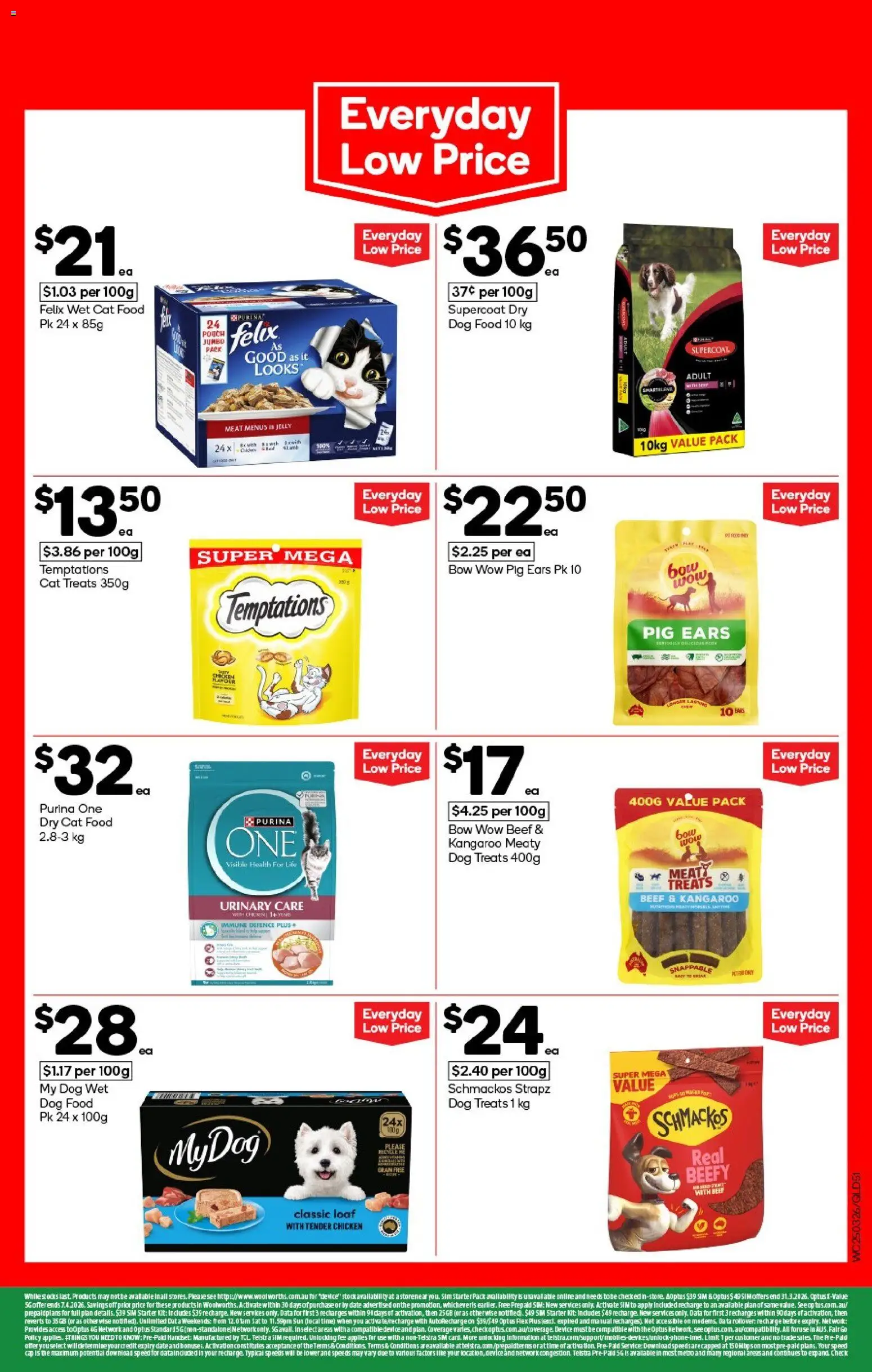 Woolworths catalogue - valid from 25.03.2026 | Page: 51 | Products: Chicken, Dog food, Date, Cap