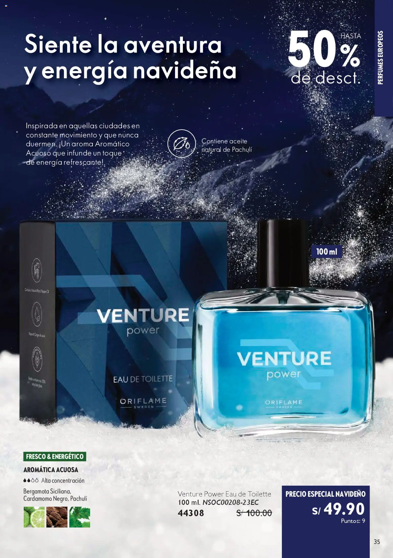 Catálogo Oriflame válido desde 06.12.2025 | Página: 35 | Productos: Aceite, EAU de Toilette