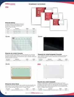 Nuevas ofertas de Office Depot válidas en toda la República Mexicana desde el 09.01.2025. ¡Encuentra las mejores ofertas en Office Depot catálogo 2025! | Página: 26 | Productos: Pizarrón, Pendientes