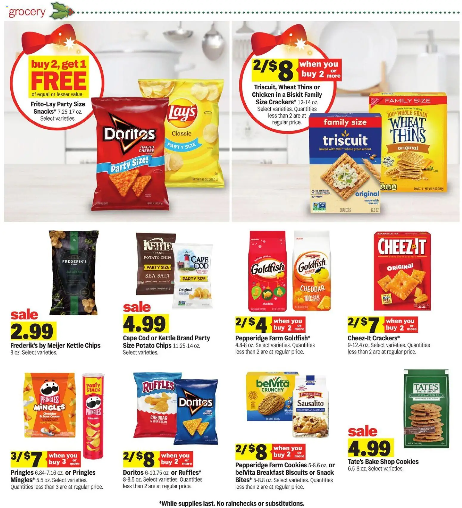 Meijer Weekly Ad - MI - valid from 05.11.2025 | Page: 16 | Products: Chocolate, Sour cream, Chips, Cookies