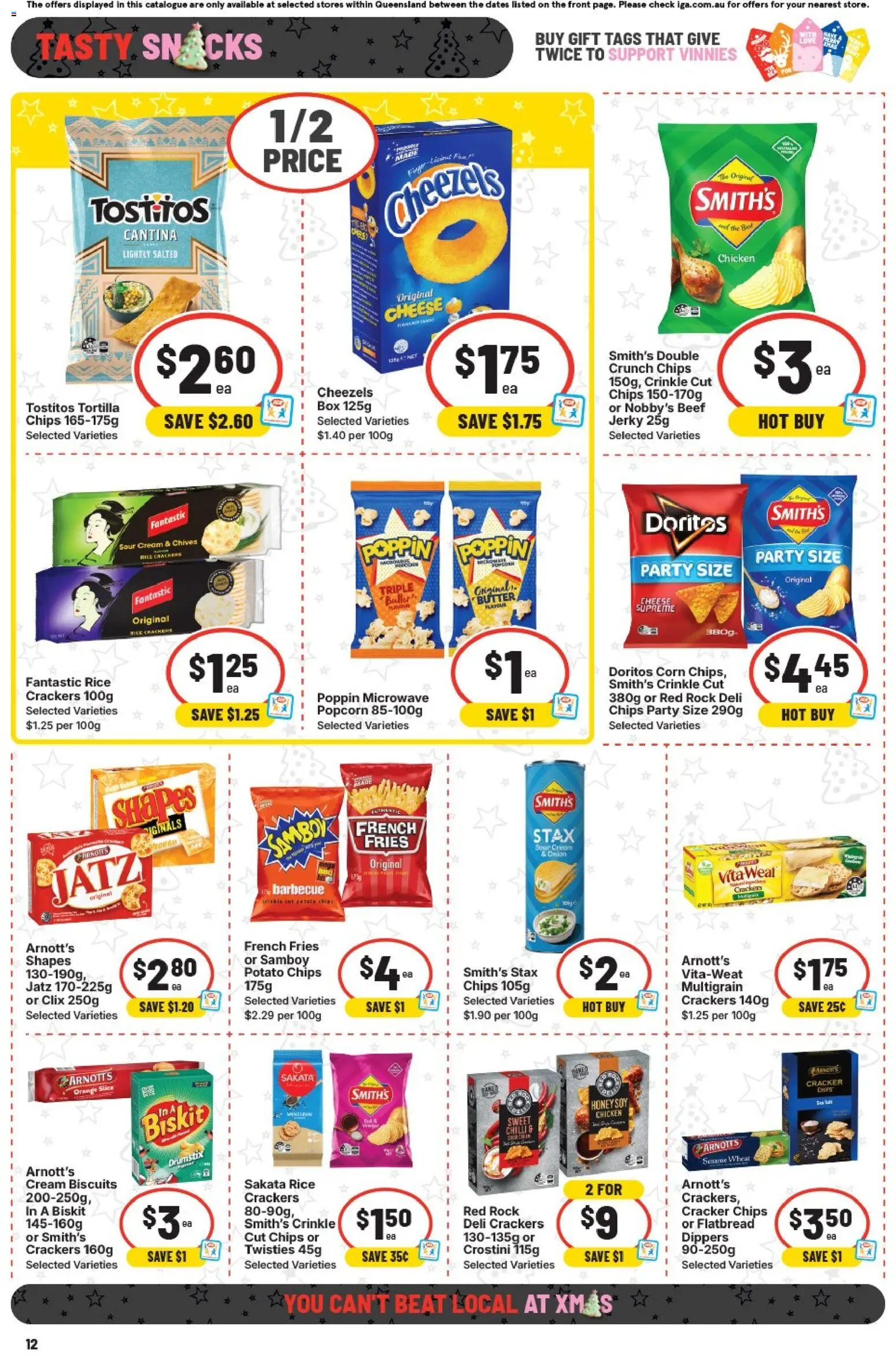 IGA catalogue - valid from 17.12.2025 | Page: 15 | Products: Crackers, Honey, Chicken, Popcorn