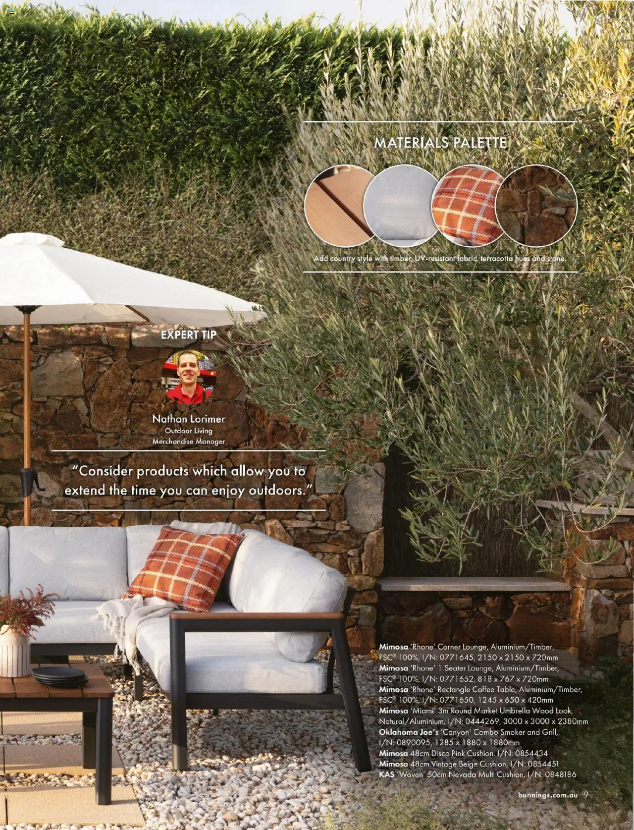 Bunnings Warehouse catalogue - valid from 25.08.2025 | Page: 9 | Products: Coffee, Wood, Umbrella