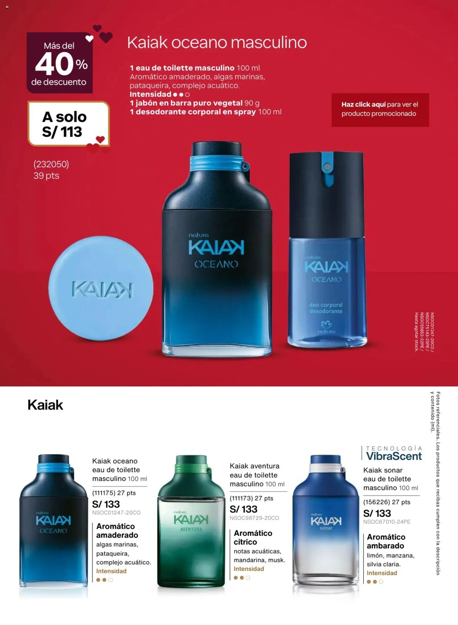 Catálogo Natura válido desde 18.02.2026 | Página: 43 | Productos: Jabón, Desodorante, EAU de Toilette