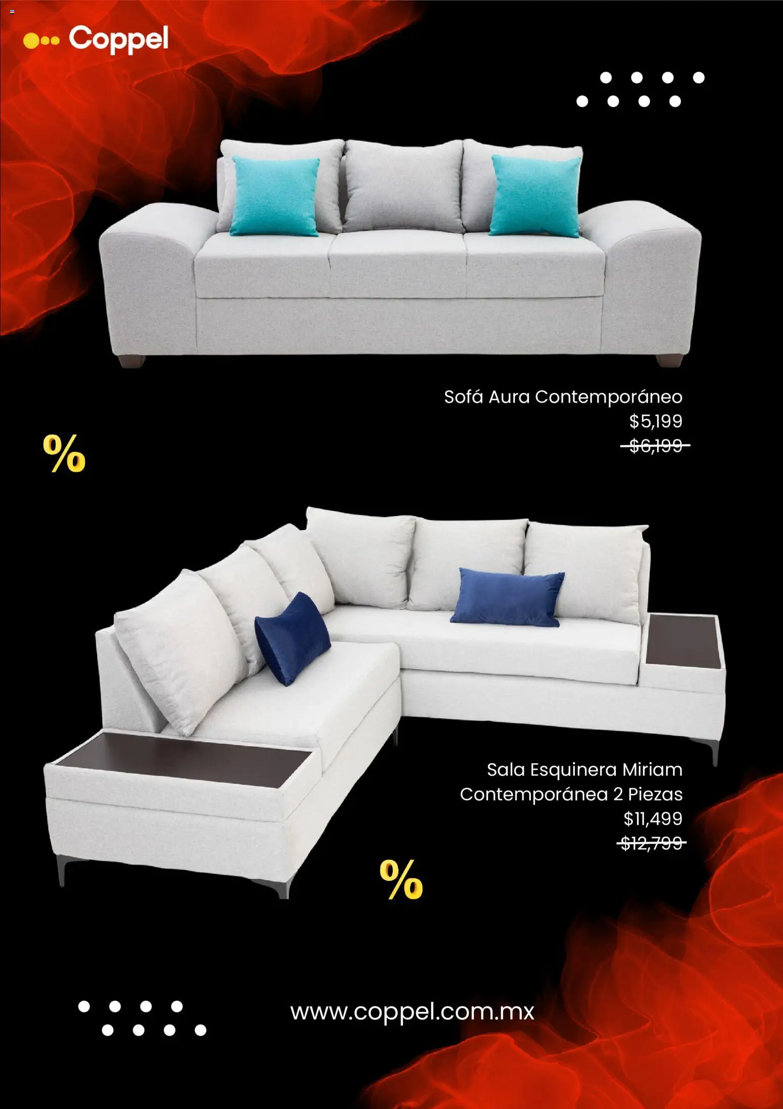 Nuevas ofertas de Coppel válidas en toda la República Mexicana desde el 13.11.2025. ¡Encuentra las mejores ofertas en Coppel Buen Fin! | Página: 5 | Productos: Sofá