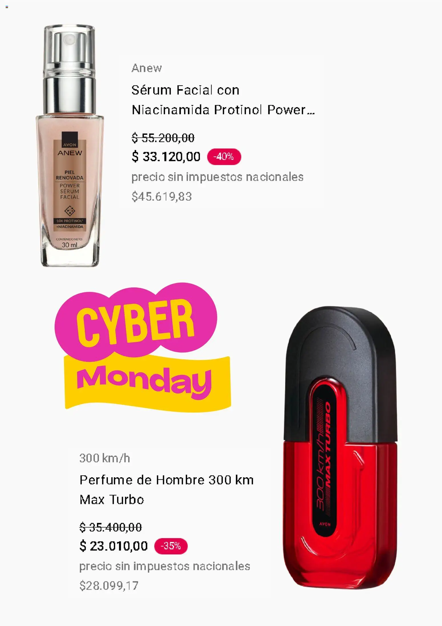 AVON Cyber Monday │ válido desde el 03.11.2025 | Página: 3 | Productos: Perfume, Serum