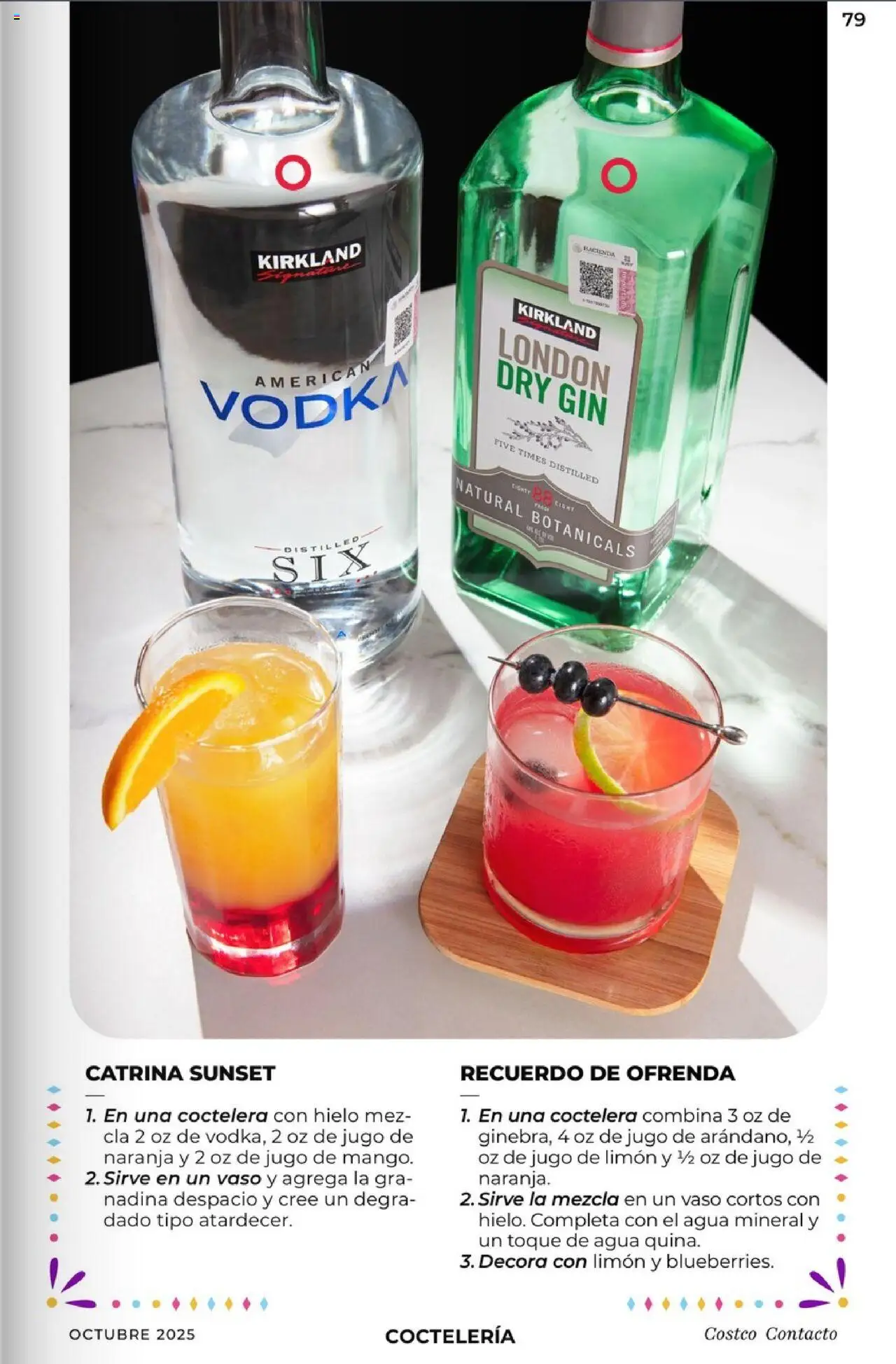 Nuevas ofertas de Costco válidas en toda la República Mexicana desde el 03.10.2025. ¡Encuentra las mejores ofertas en Costco - Revista Octubre! | Página: 79 | Productos: Gin, Agua, Limón, Jugo