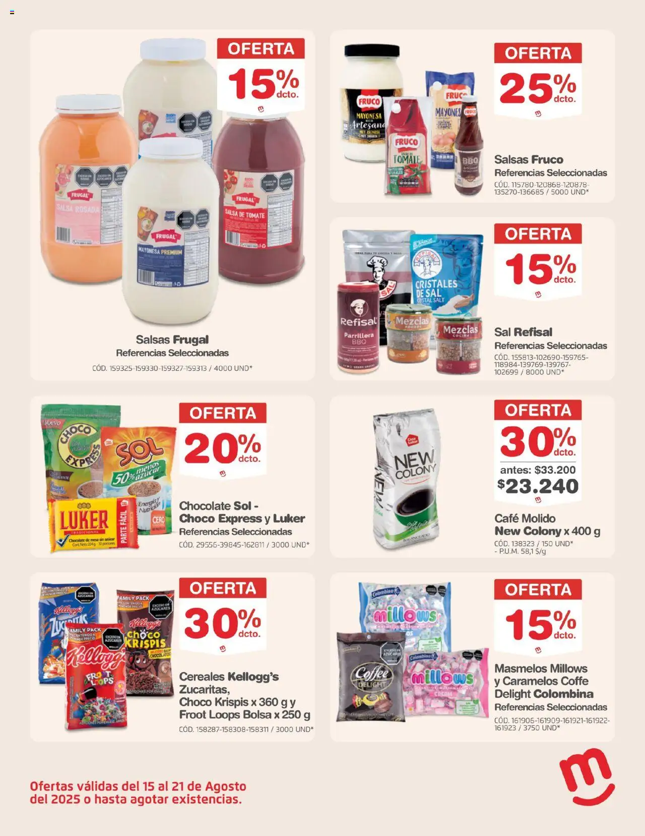 Makro revista - valida desde el 15.08.2025 | Página: 15 | Productos: Cocina, Salsa rosada, Mayonesa, Café