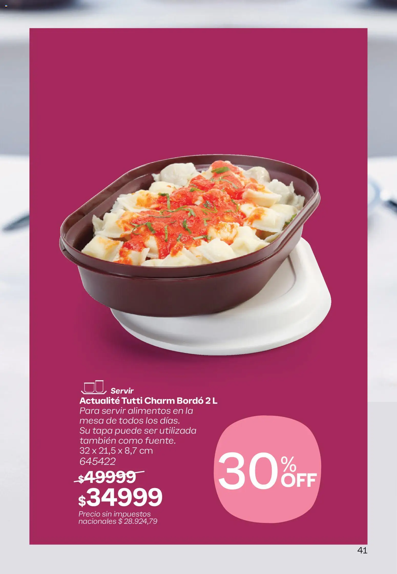 Tupperware Black Friday │ válido desde el 30.10.2025 | Página: 42 | Productos: Mesa