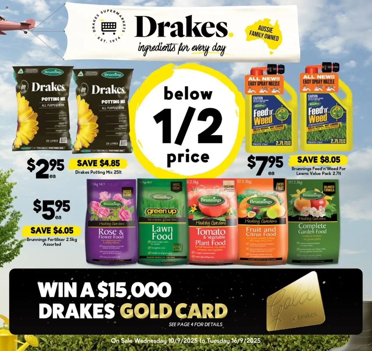 Drakes catalogue - valid from 10.09.2025 | Page: 1 | Products: Plant, Weed, Vegetables