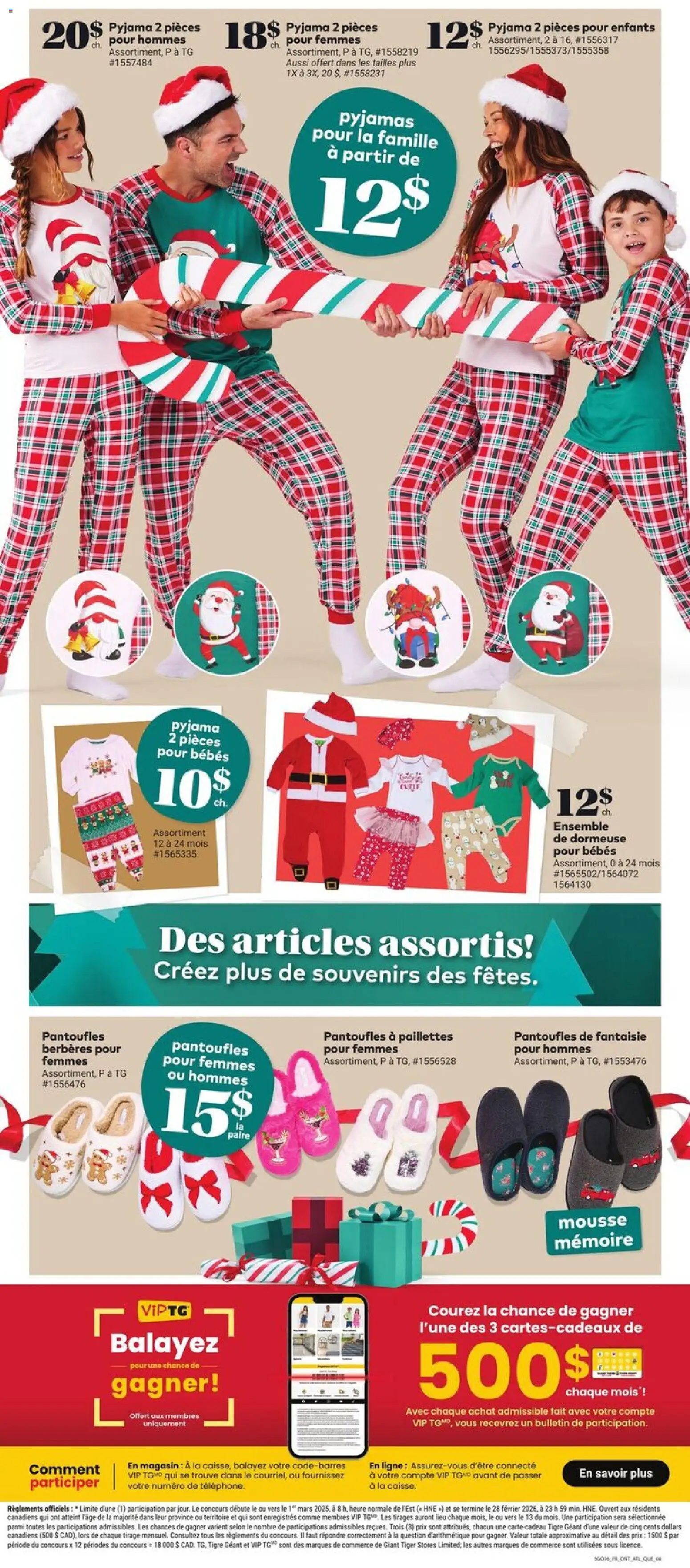 Giant Tiger flyer valid from 19.11.2025 | Page: 11 | Products: Slippers, Shoes, Pajamas