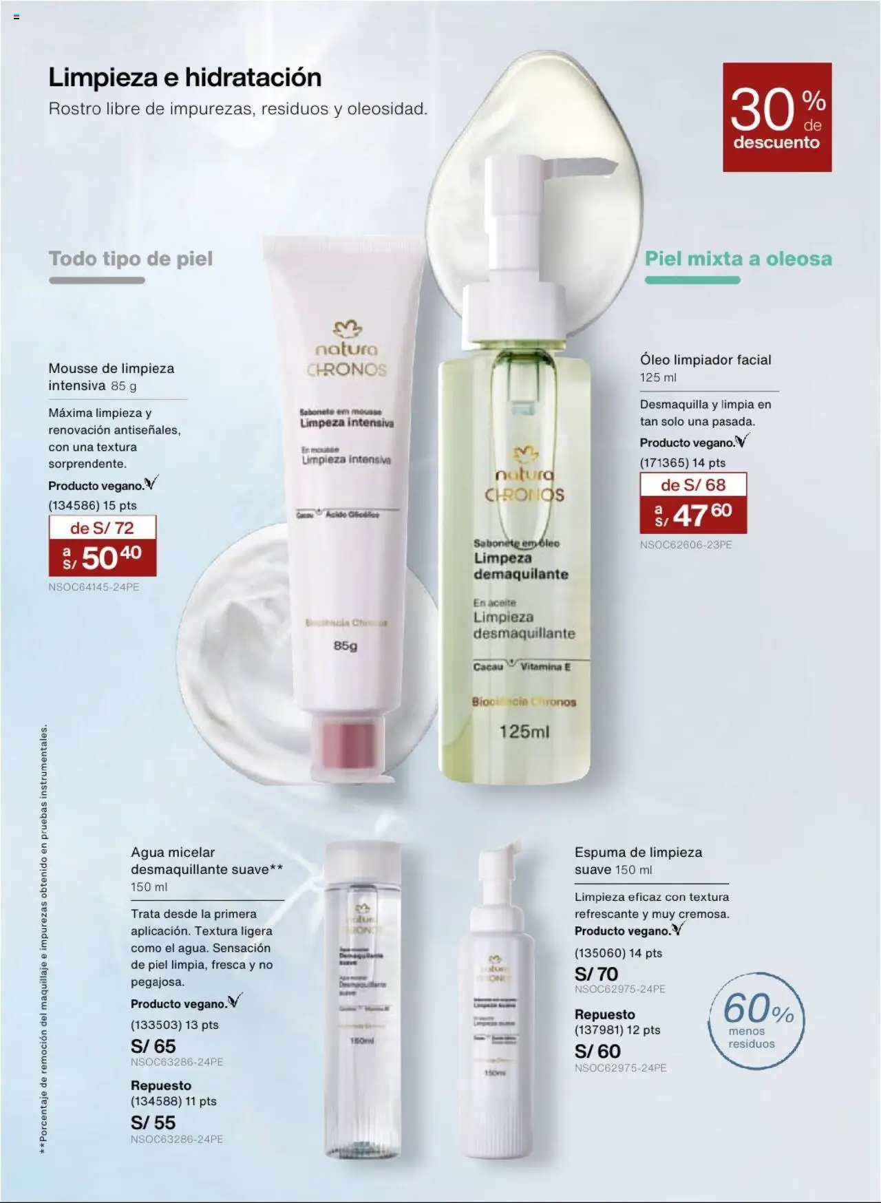 Catálogo Natura válido desde 22.07.2025 | Página: 94 | Productos: Aceite, Maquillaje