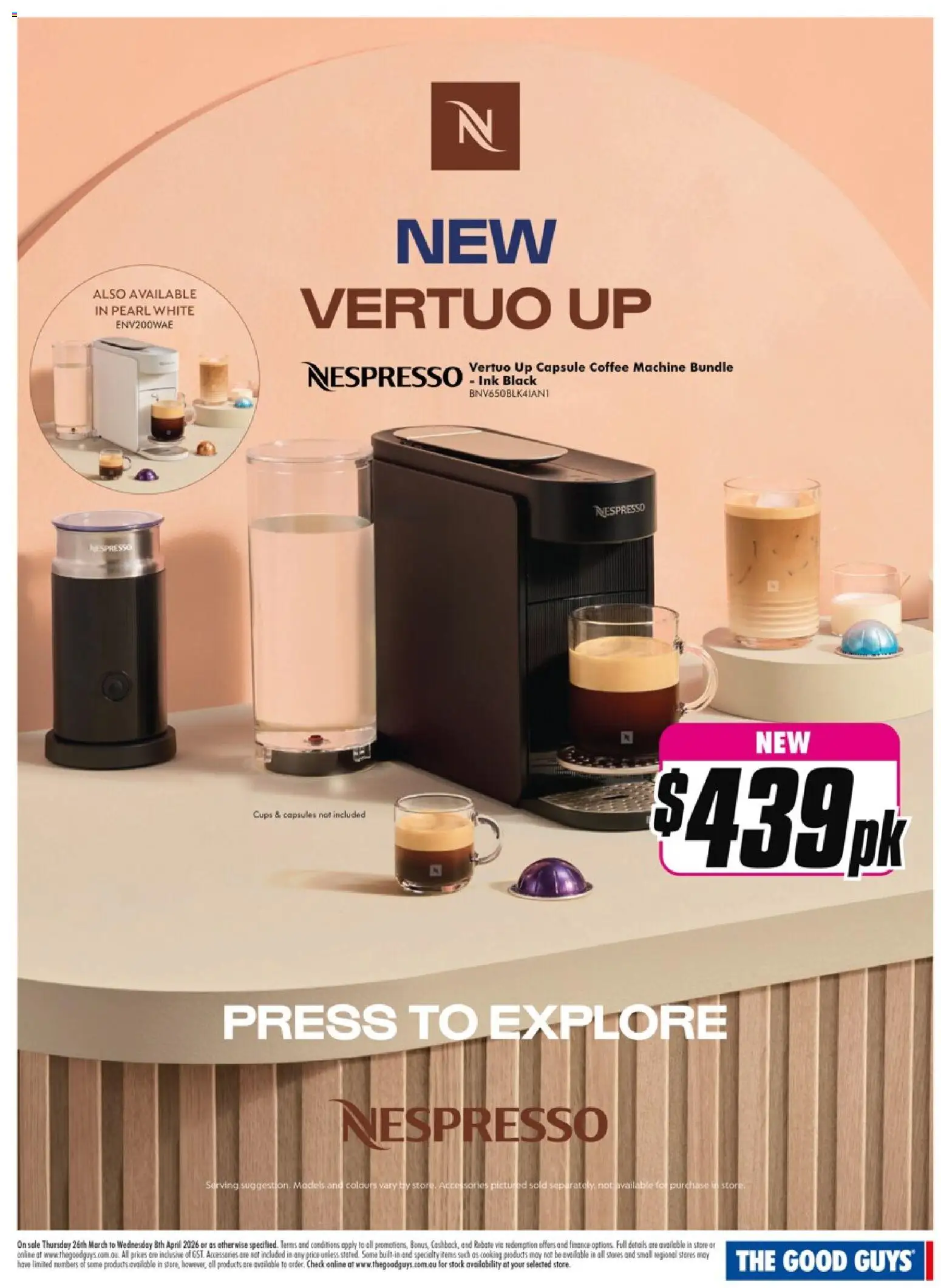 The Good Guys catalogue - valid from 25.03.2026 | Page: 3 | Products: Cups, Coffee, Accessories, Press