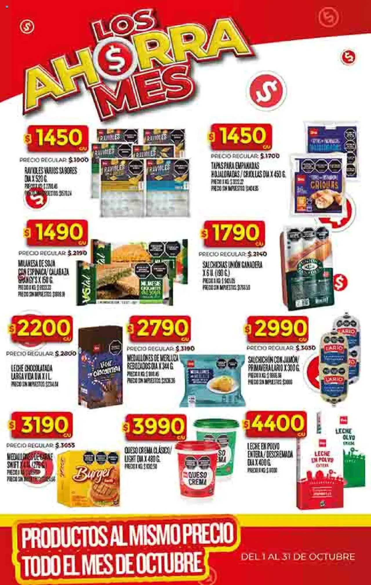 Dia - Ofertas - Salta y Jujuy │ válido desde el 01.10.2025 | Página: 24 | Productos: Milanesa, Leche, Chocolatada, Crema
