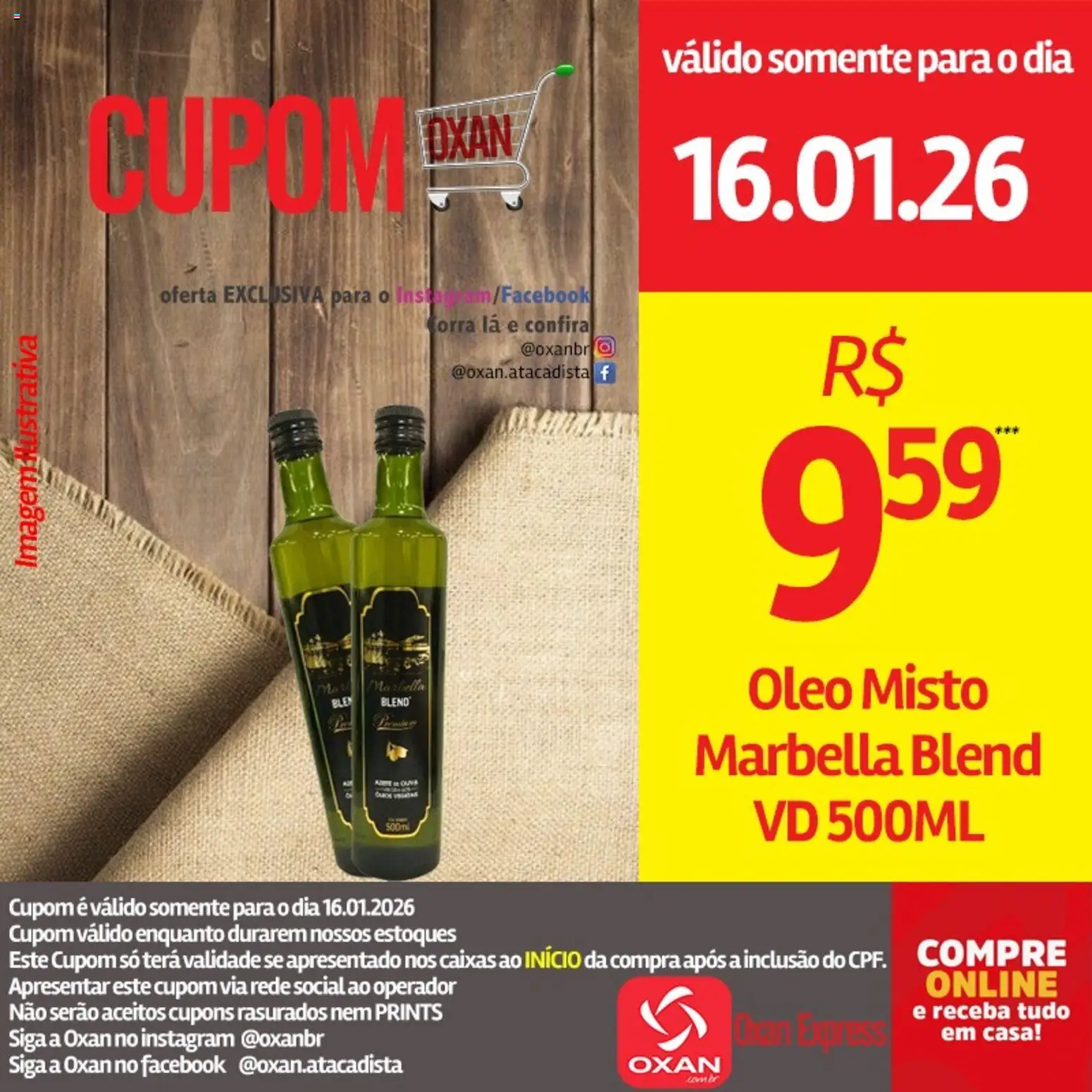 Oxan Atacadista Folheto - válido de 16.01.2026 | Página: 13 | Produtos: Óleo