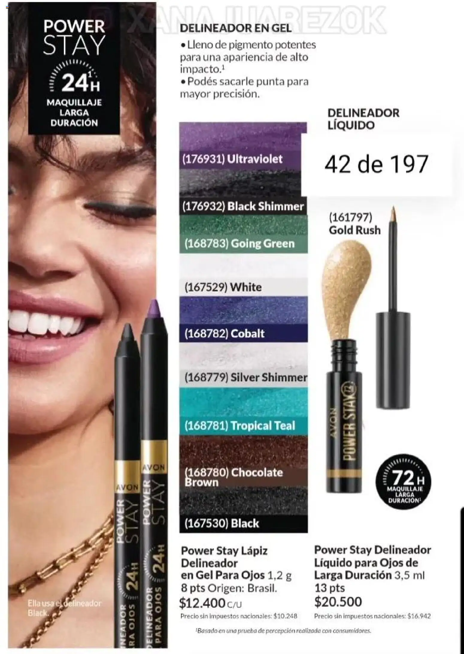 Catálogo AVON Campaña 15/2025 │ válido desde el 23.10.2025 | Página: 36 | Productos: Maquillaje, Delineador, Chocolate