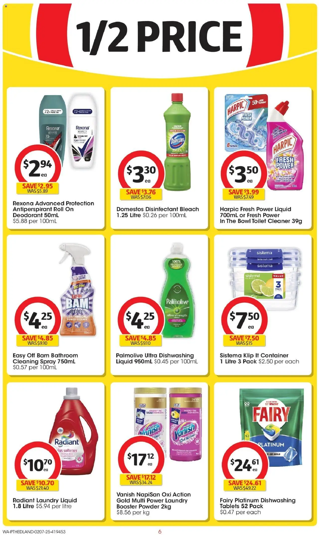 Coles catalogue - valid from 02.07.2025 | Page: 6 | Products: Fragrance, Cleaner, Deodorant, Bathroom