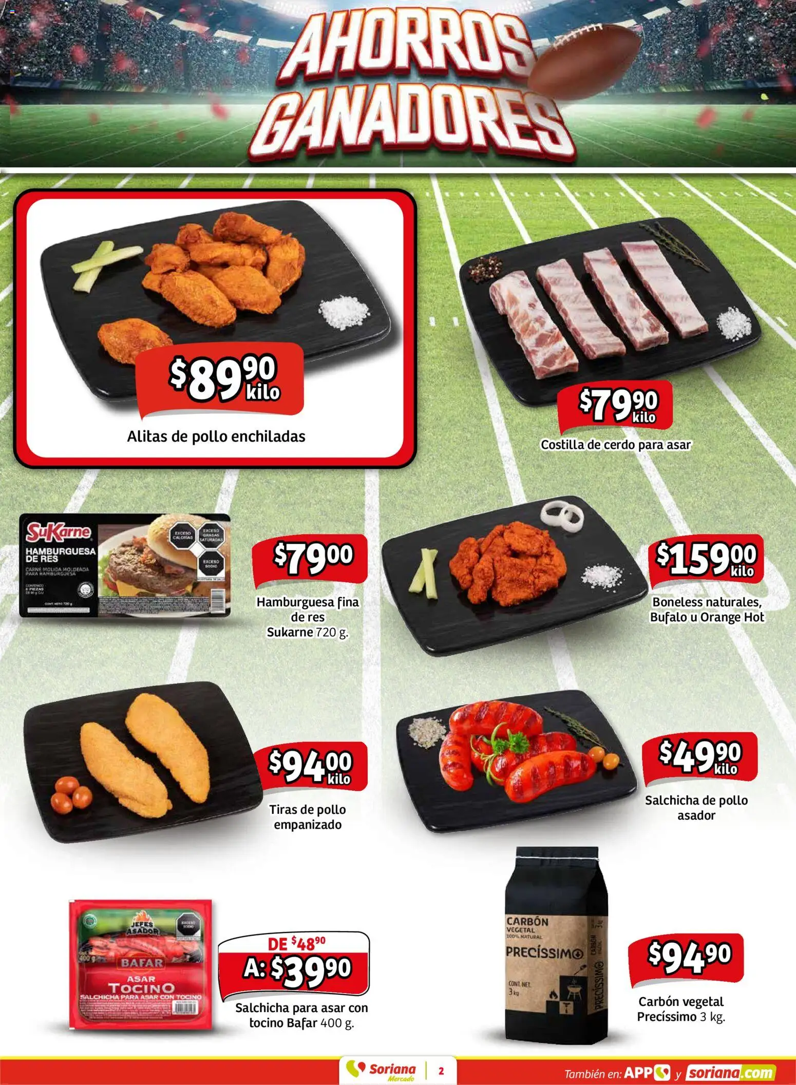 Nuevas ofertas de Soriana válidas en toda la República Mexicana desde el 30.01.2026. ¡Encuentra las mejores ofertas en Soriana - Pesito Valedor Mercado: Ags, Col, Gto, Jal, Mich! | Página: 10 | Productos: Pollo, Salchicha, Cerdo, Res